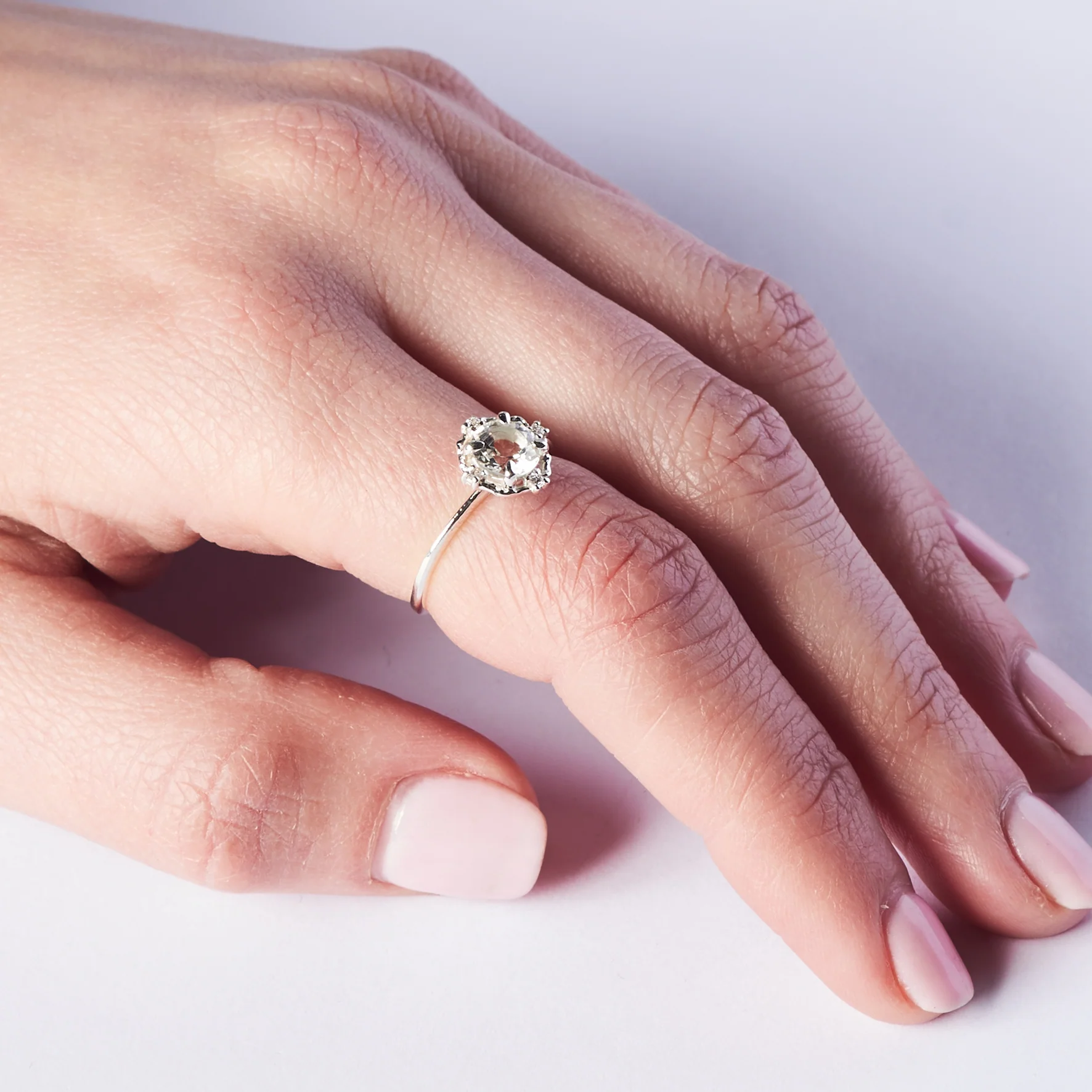 ADRIA | white topaz & diamonds - Image 3