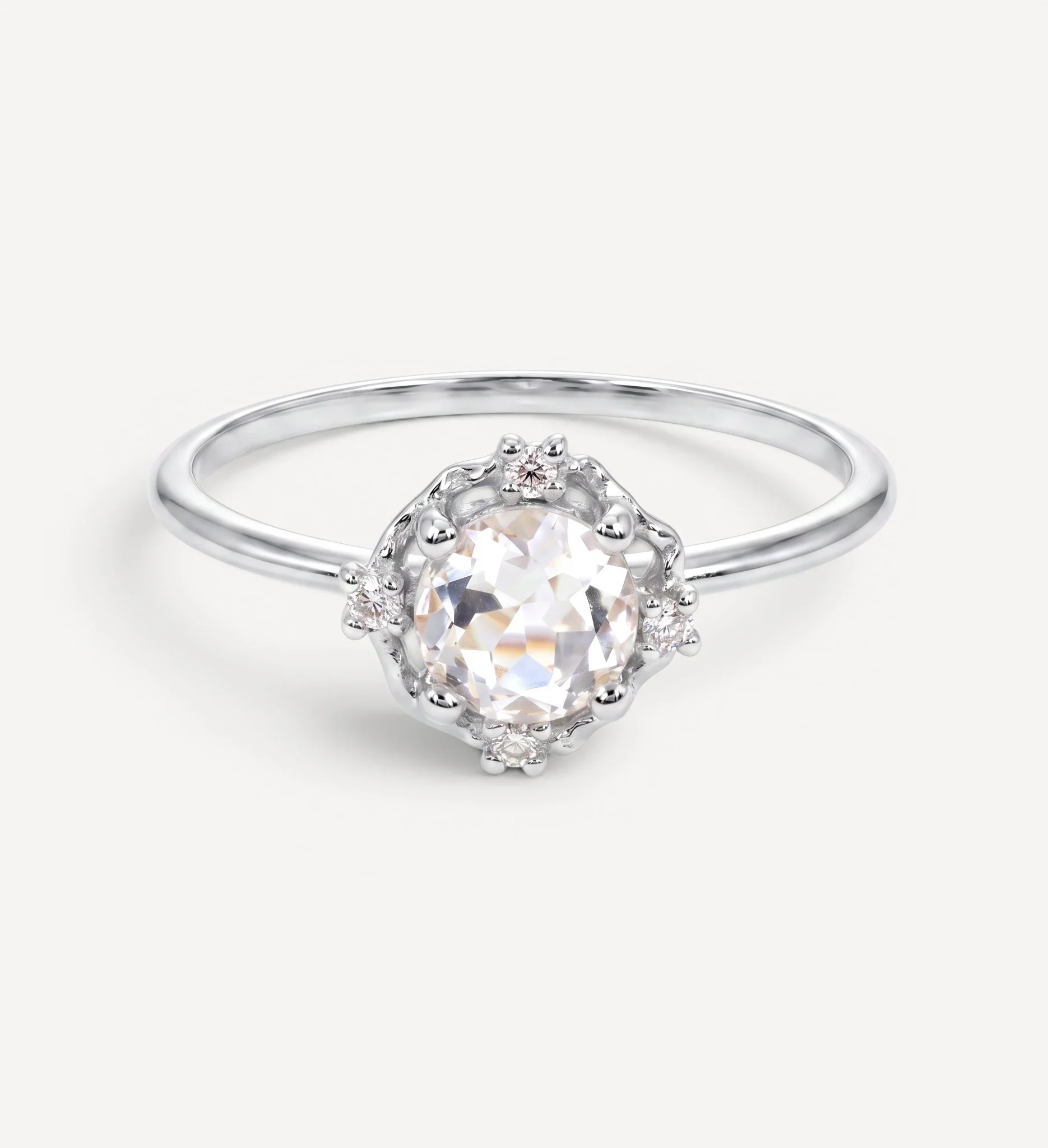 ADRIA | white topaz & diamonds - Image 5