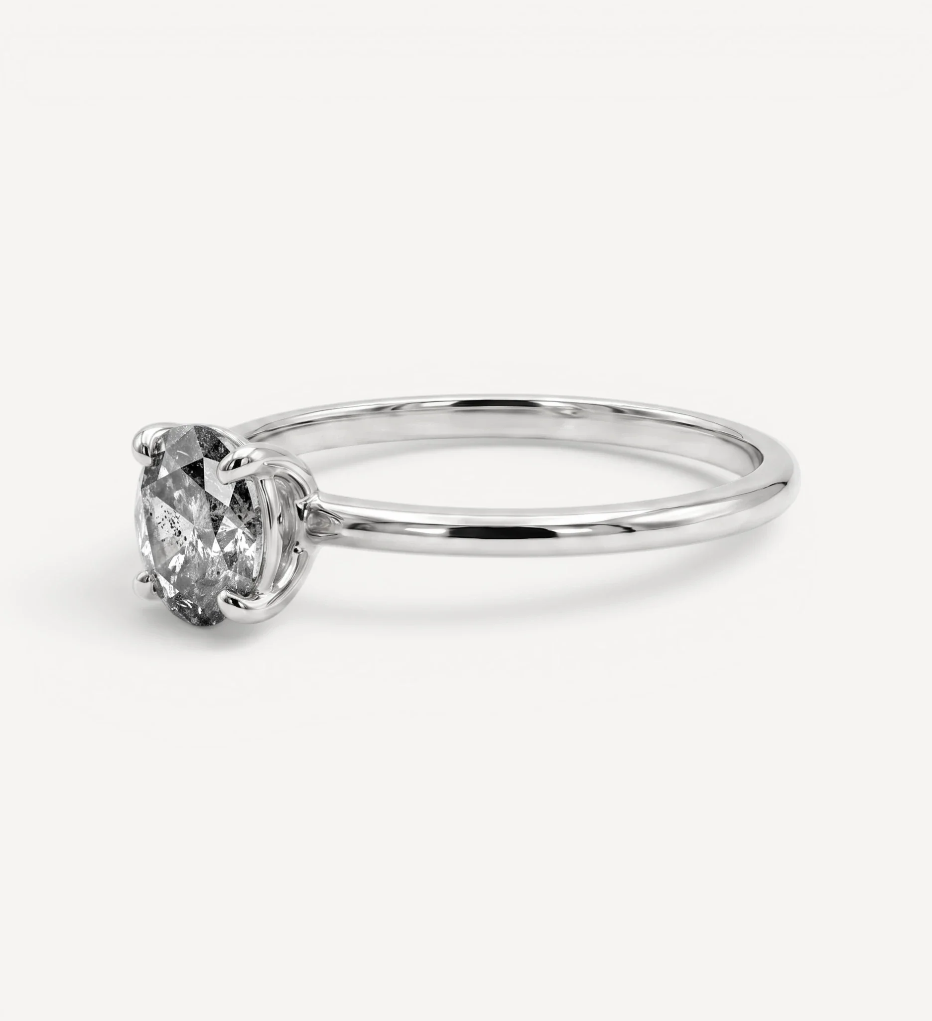 Anne Solitaire | Salt & Pepper diamond - Image 6