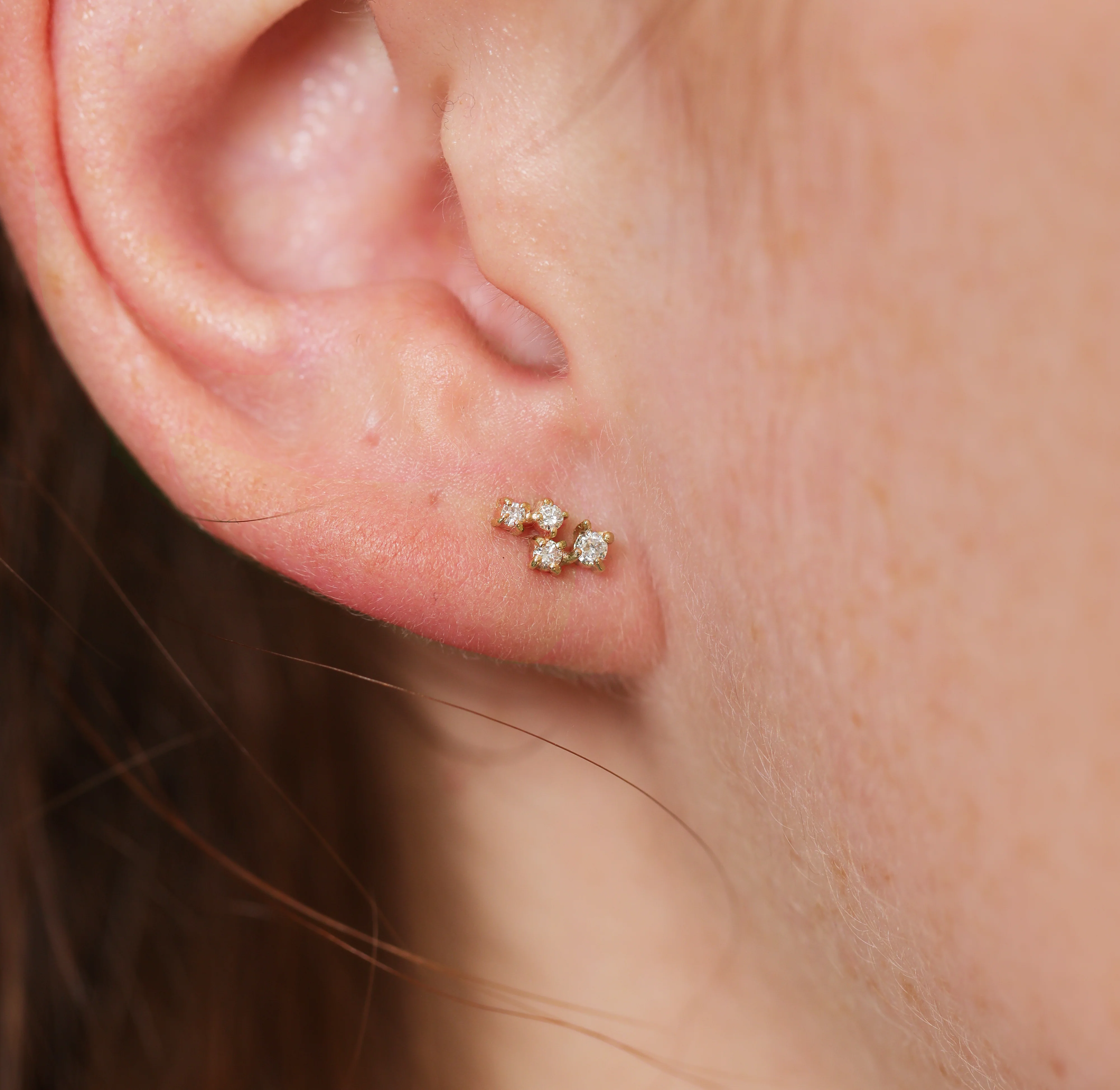 Estrella studs | white diamonds - Image 4