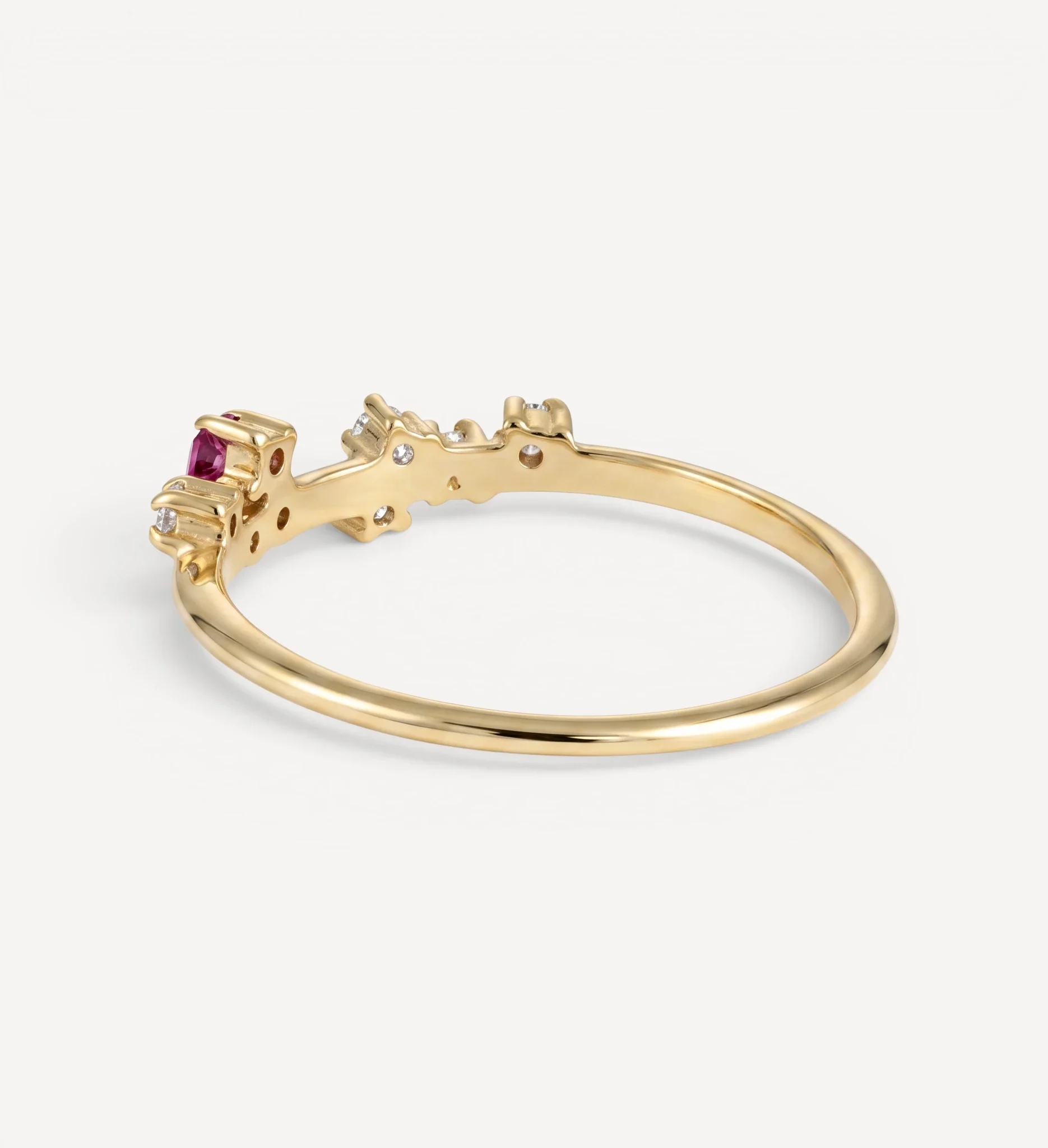 Ayla ring | rubies & champagne diamonds - Image 4