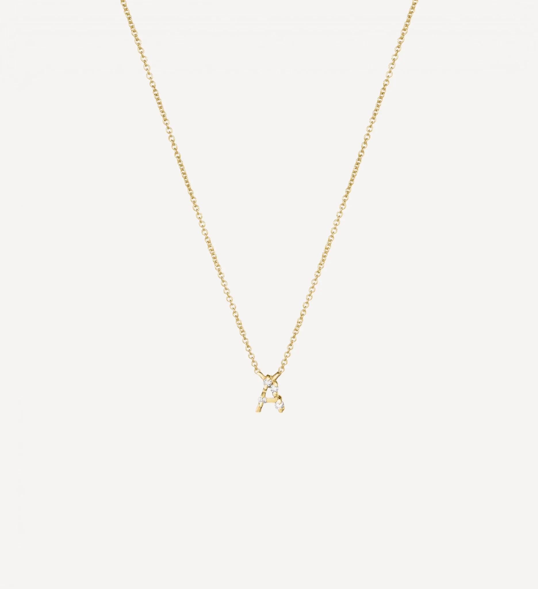 Diamond Letter Necklace | white diamond - Image 5