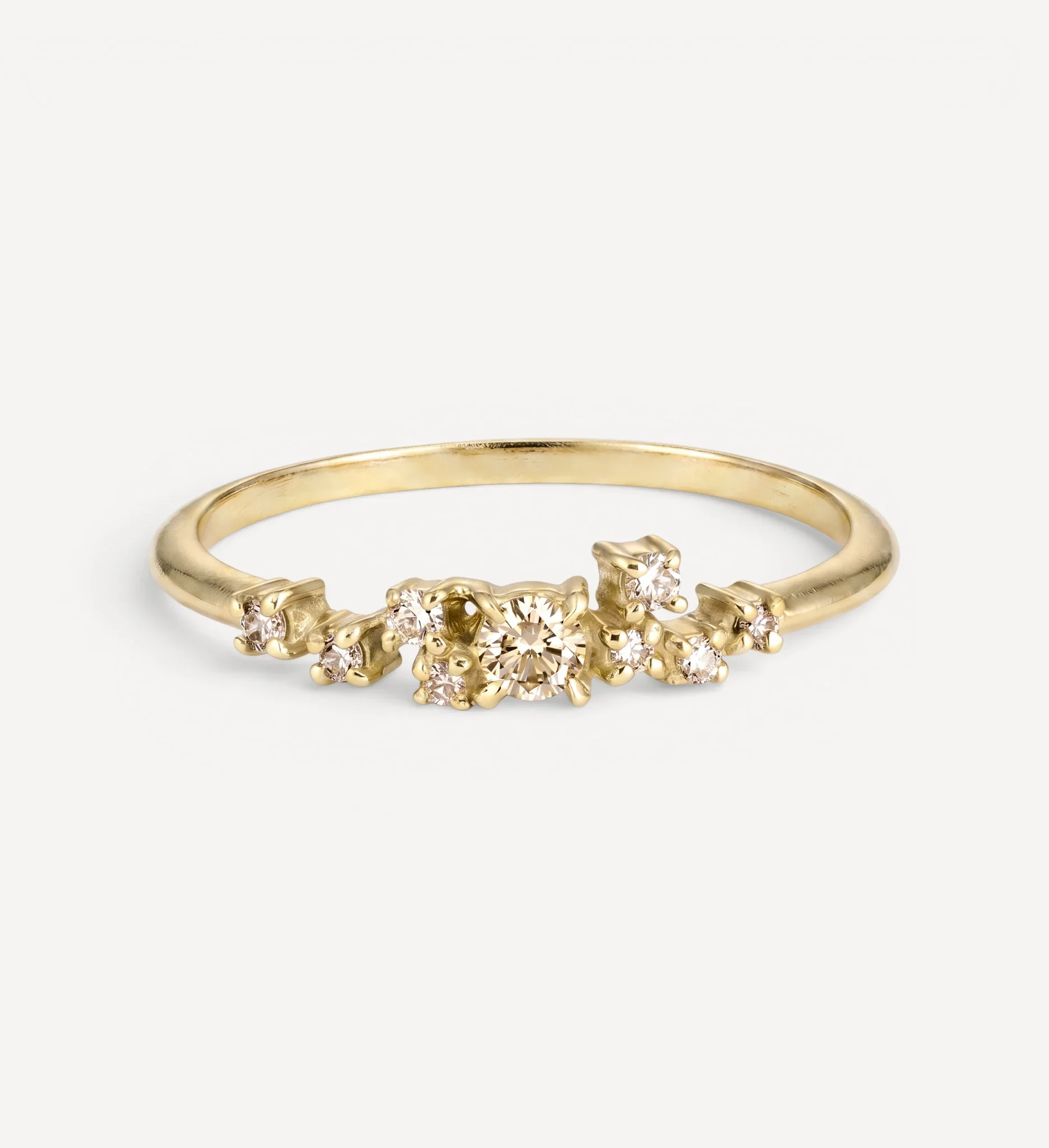 Esma ring | champagne diamonds
