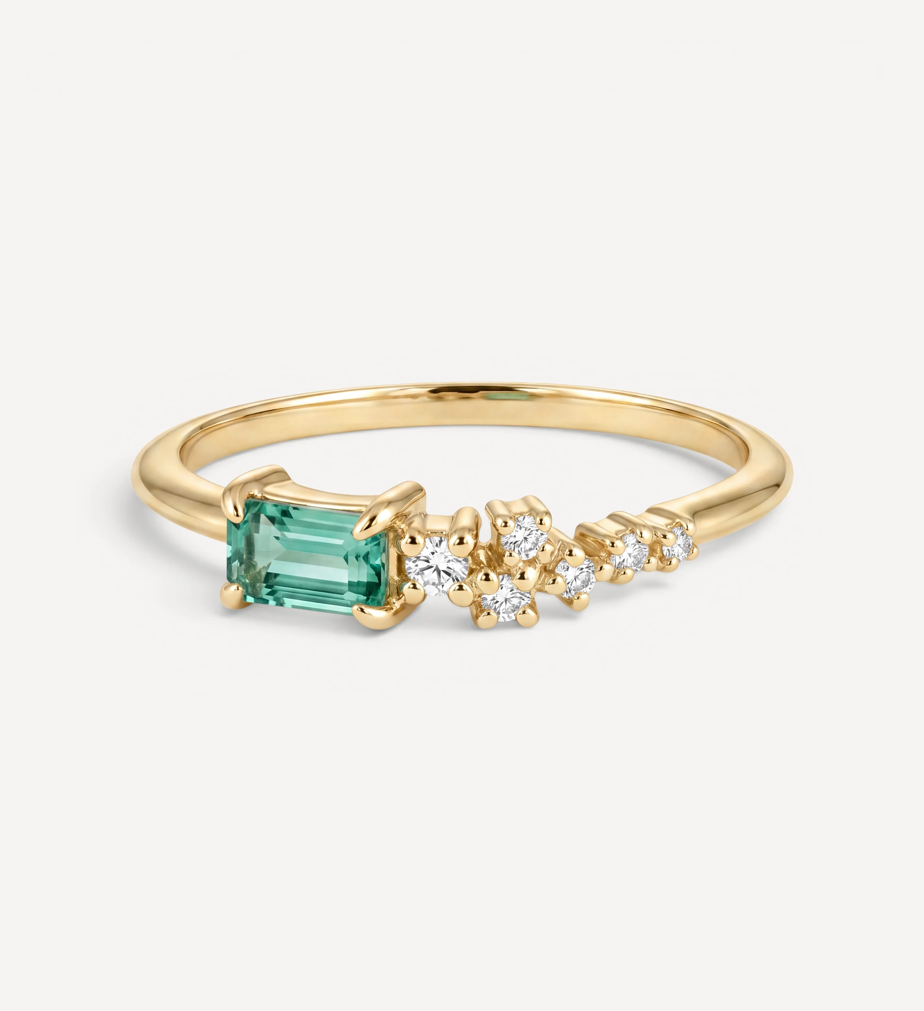 Efina ring | green sapphire