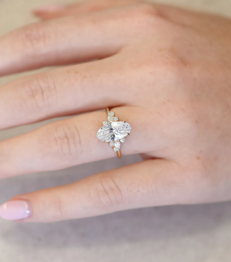 Daphne Cluster Ring | Moval Diamond - Image 5