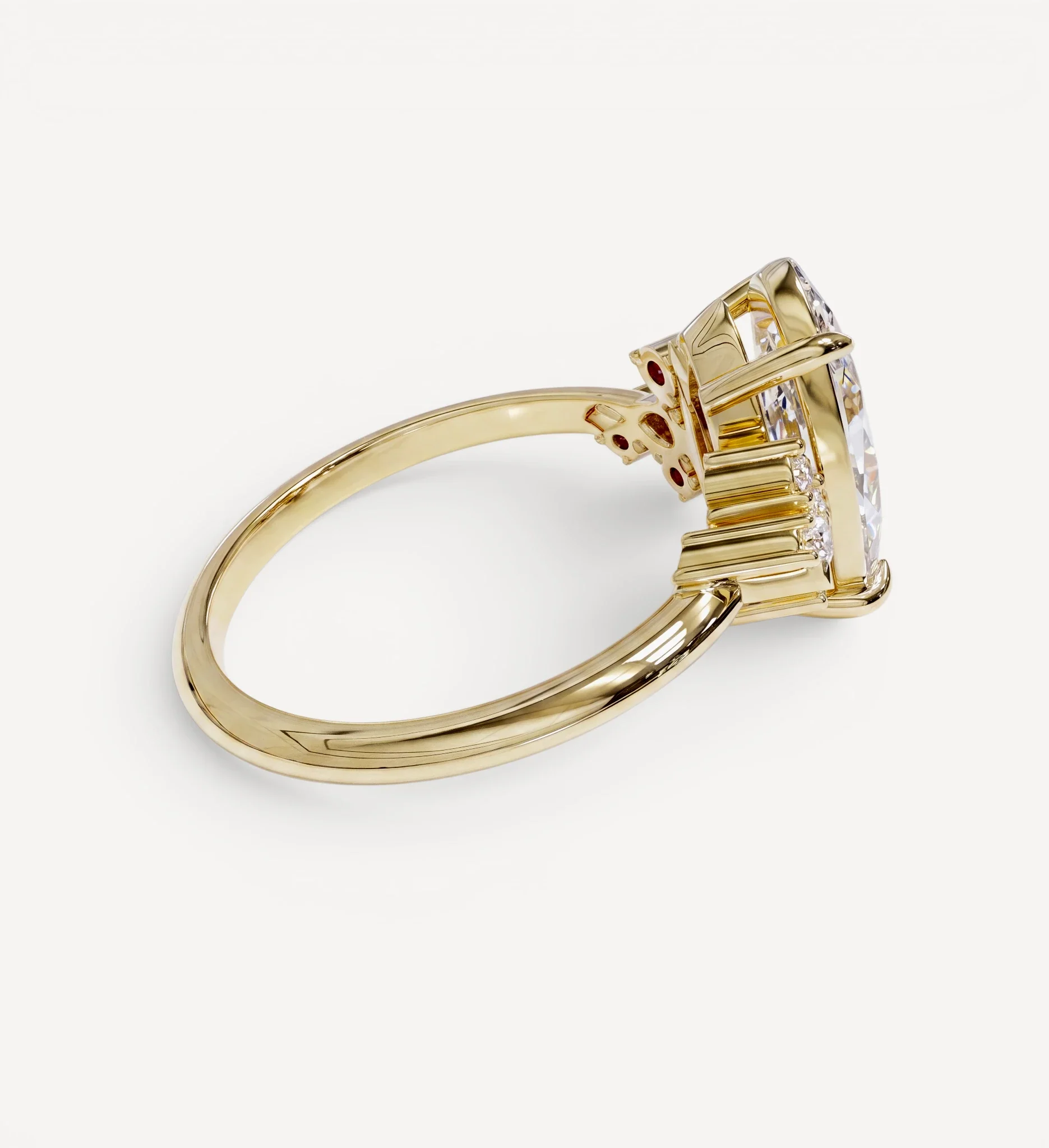 Daphne Cluster Ring | Moval Diamond - Image 7