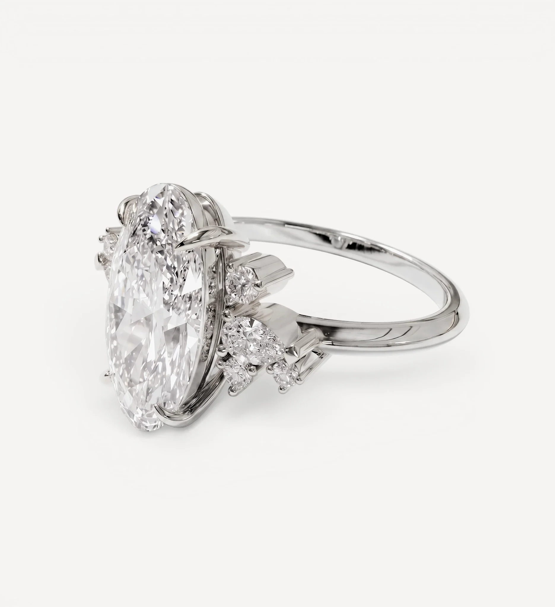 Daphne Cluster Ring | Moval Diamond - Image 9