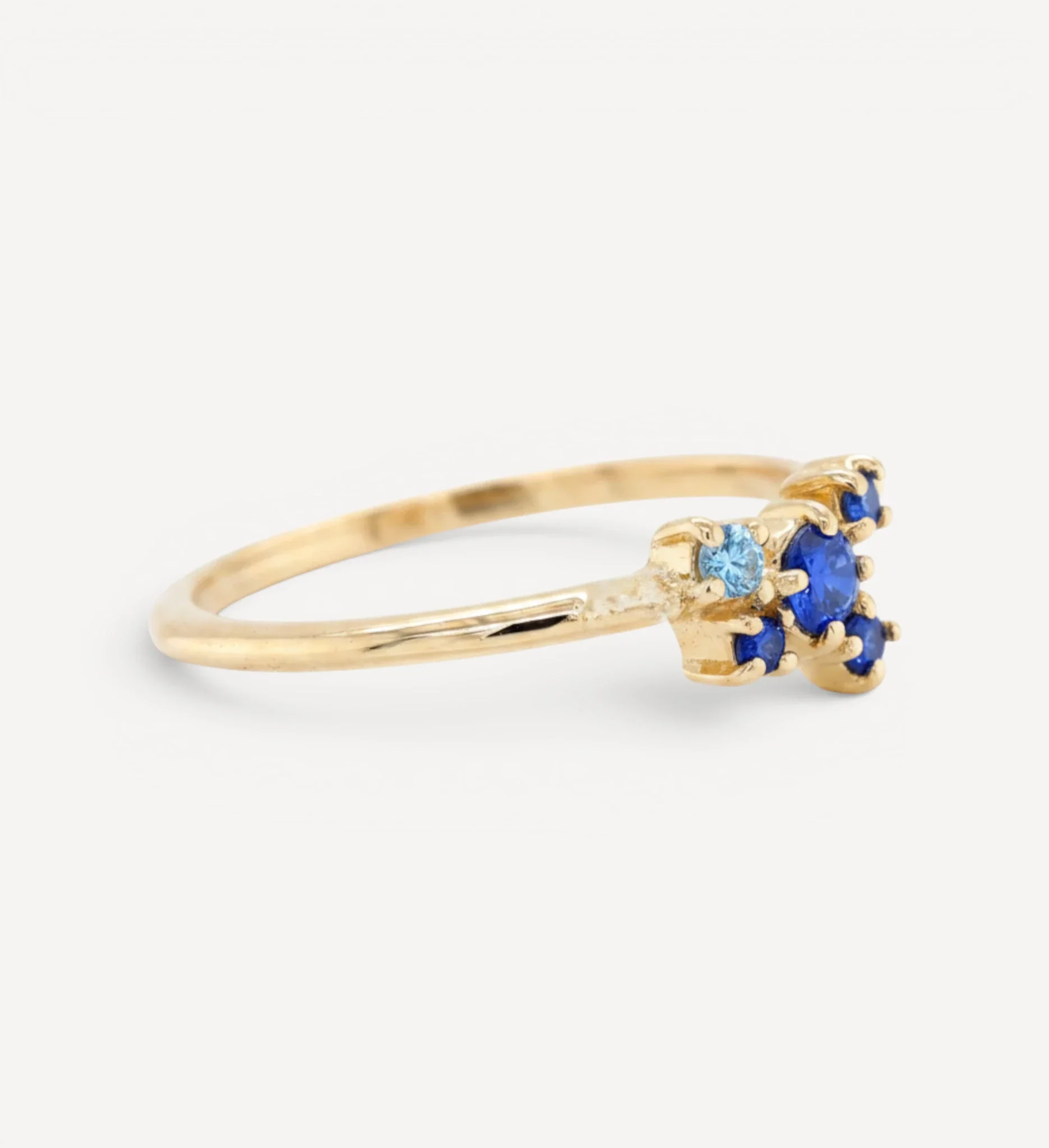 Dela Cluster ring | sapphire - Image 3