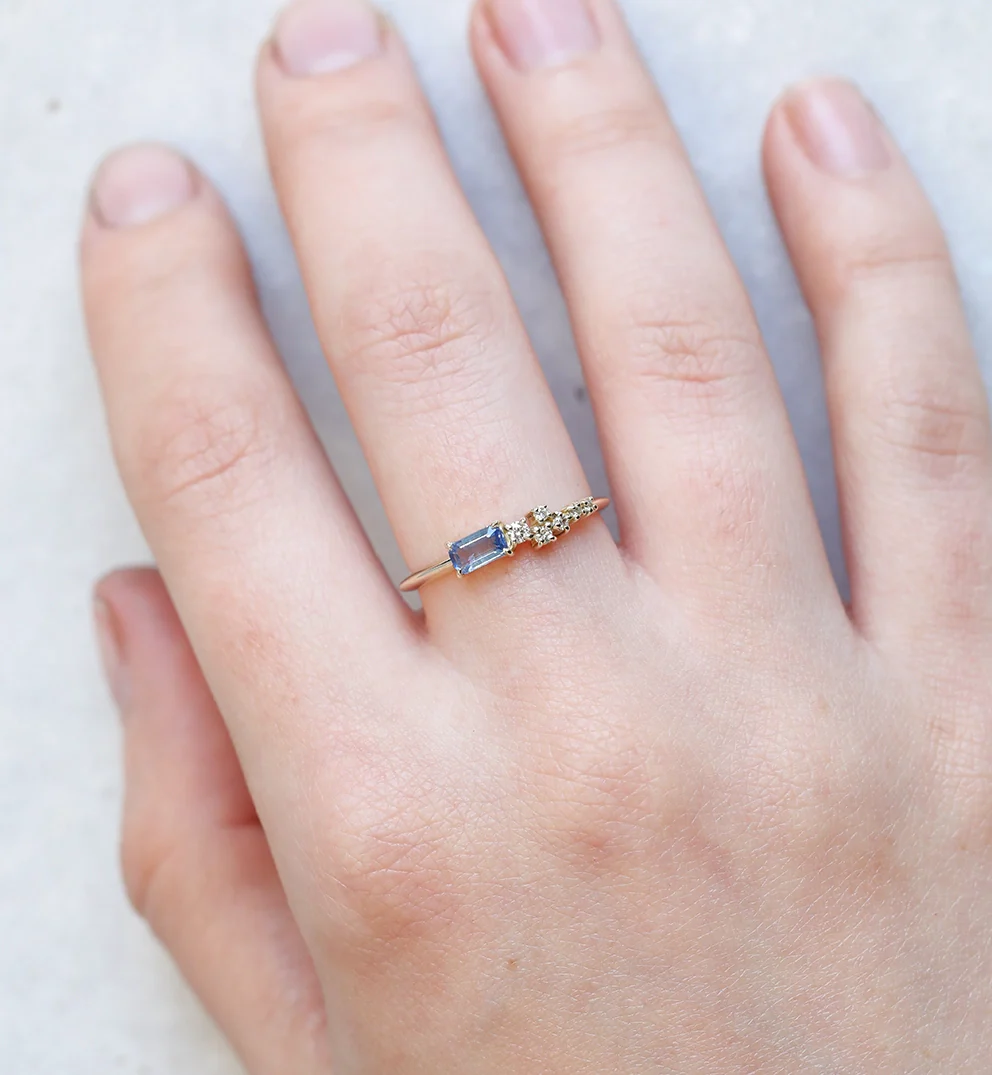 Efina ring | blue sapphire - Image 2