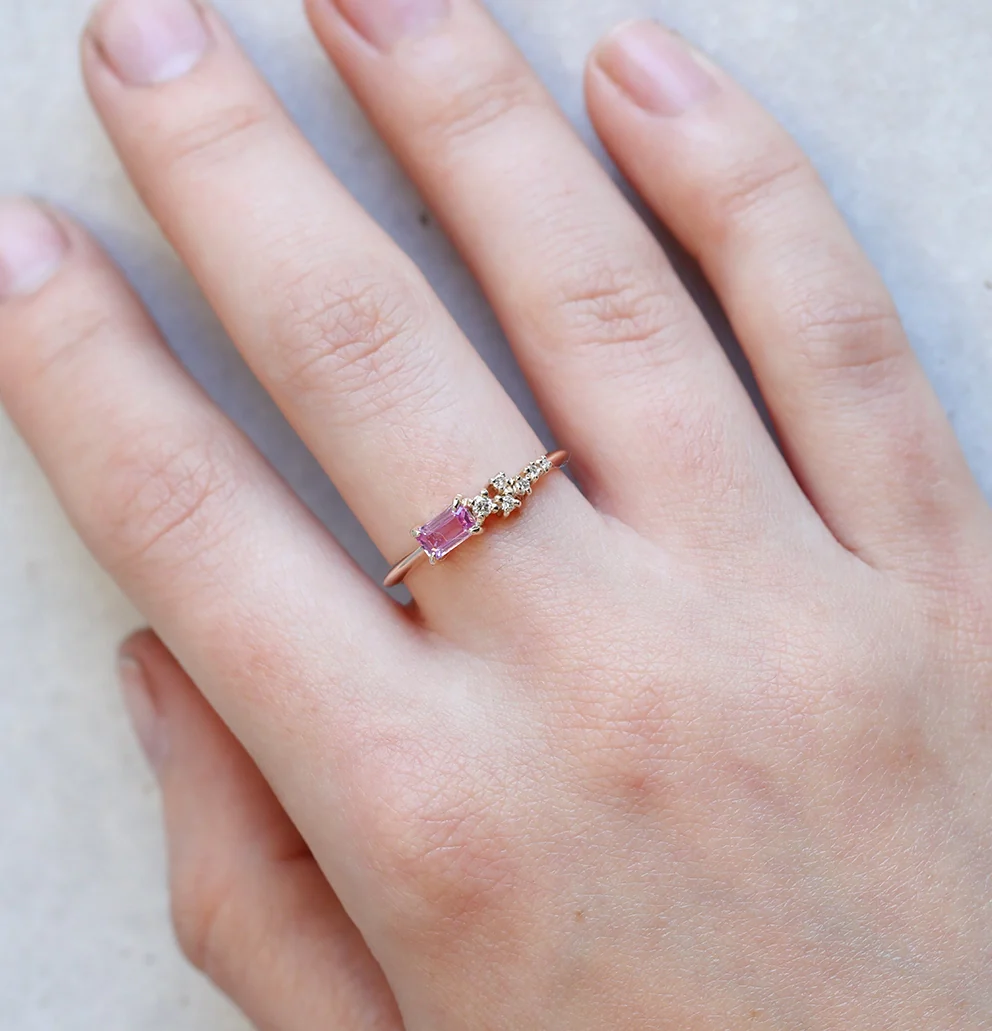 Efina ring | pink sapphire - Image 2