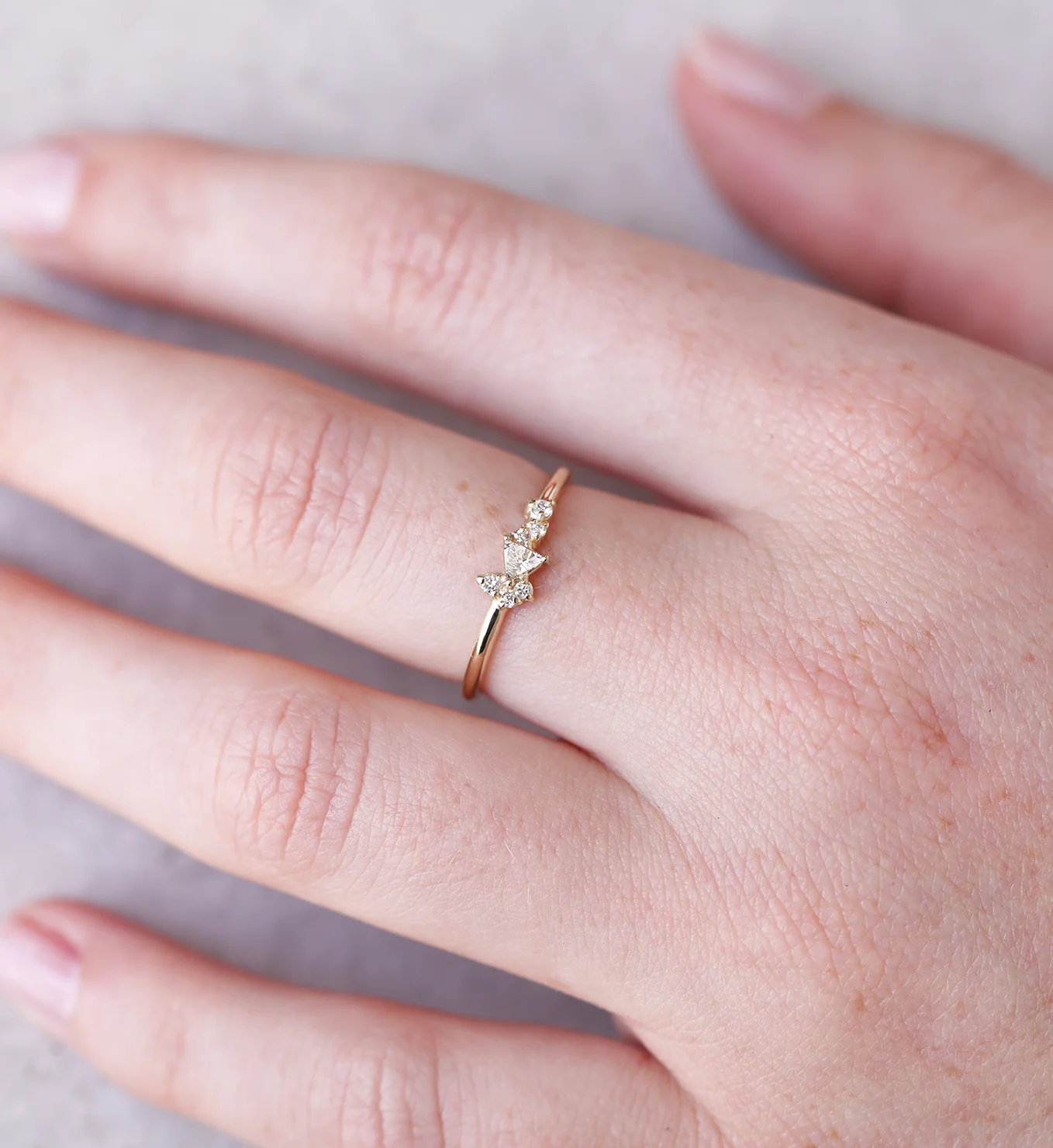 Elena Ring | white diamonds - Image 4