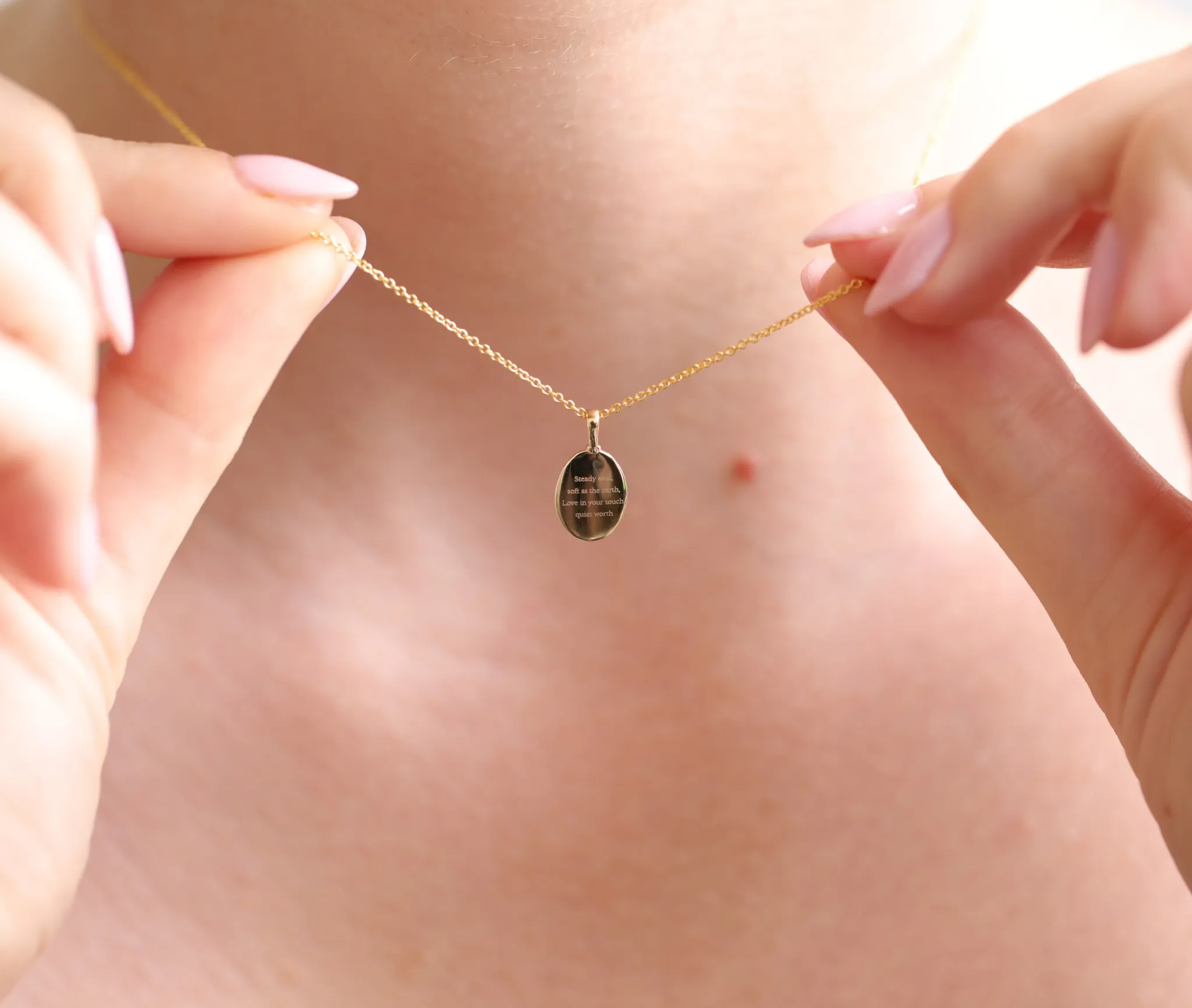 Zodiac Poem Necklace | Oval - Image 4