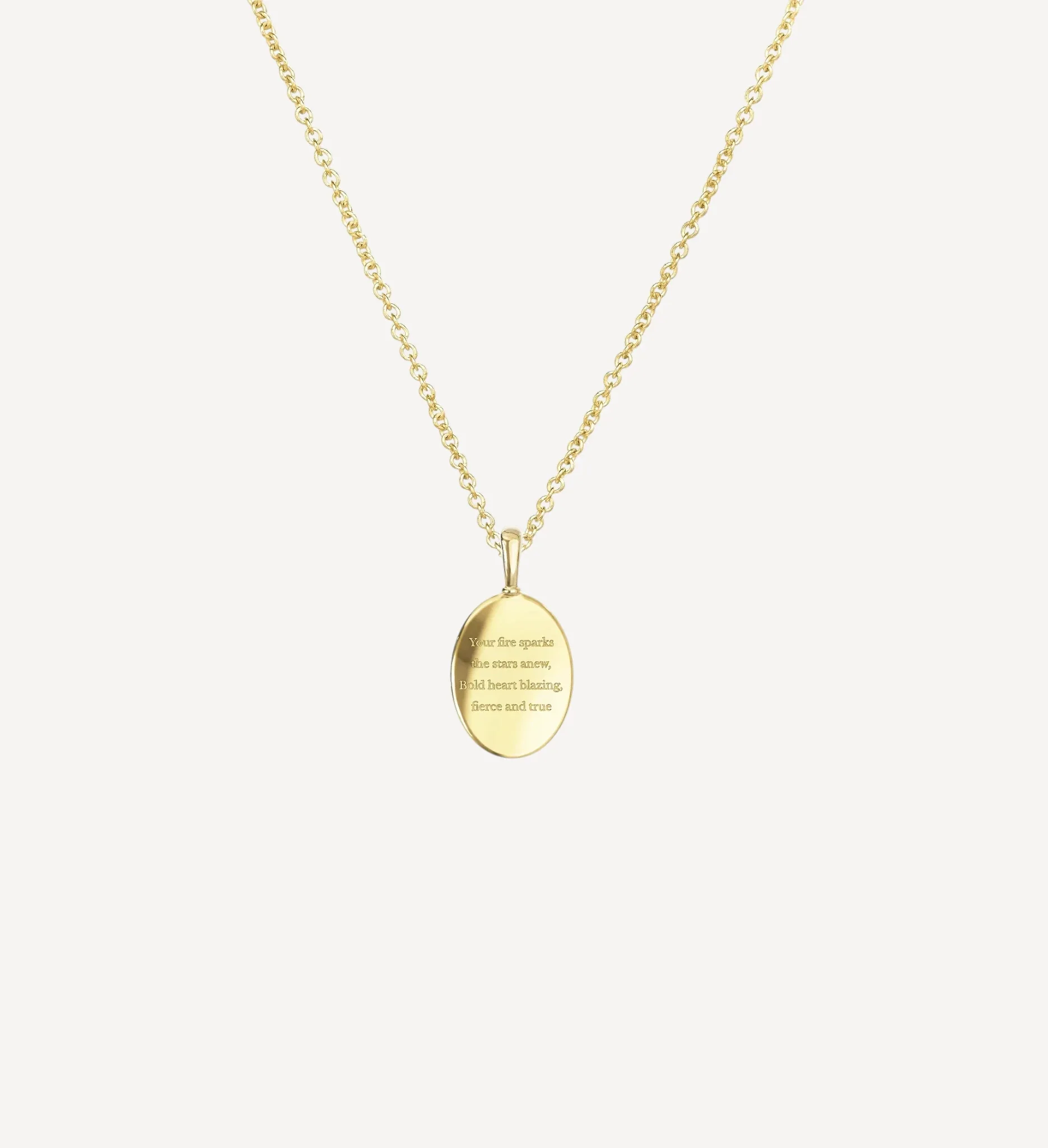Zodiac Poem Necklace | Oval - Image 9