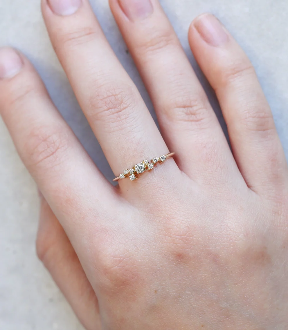 Esma ring | white diamonds - Image 2