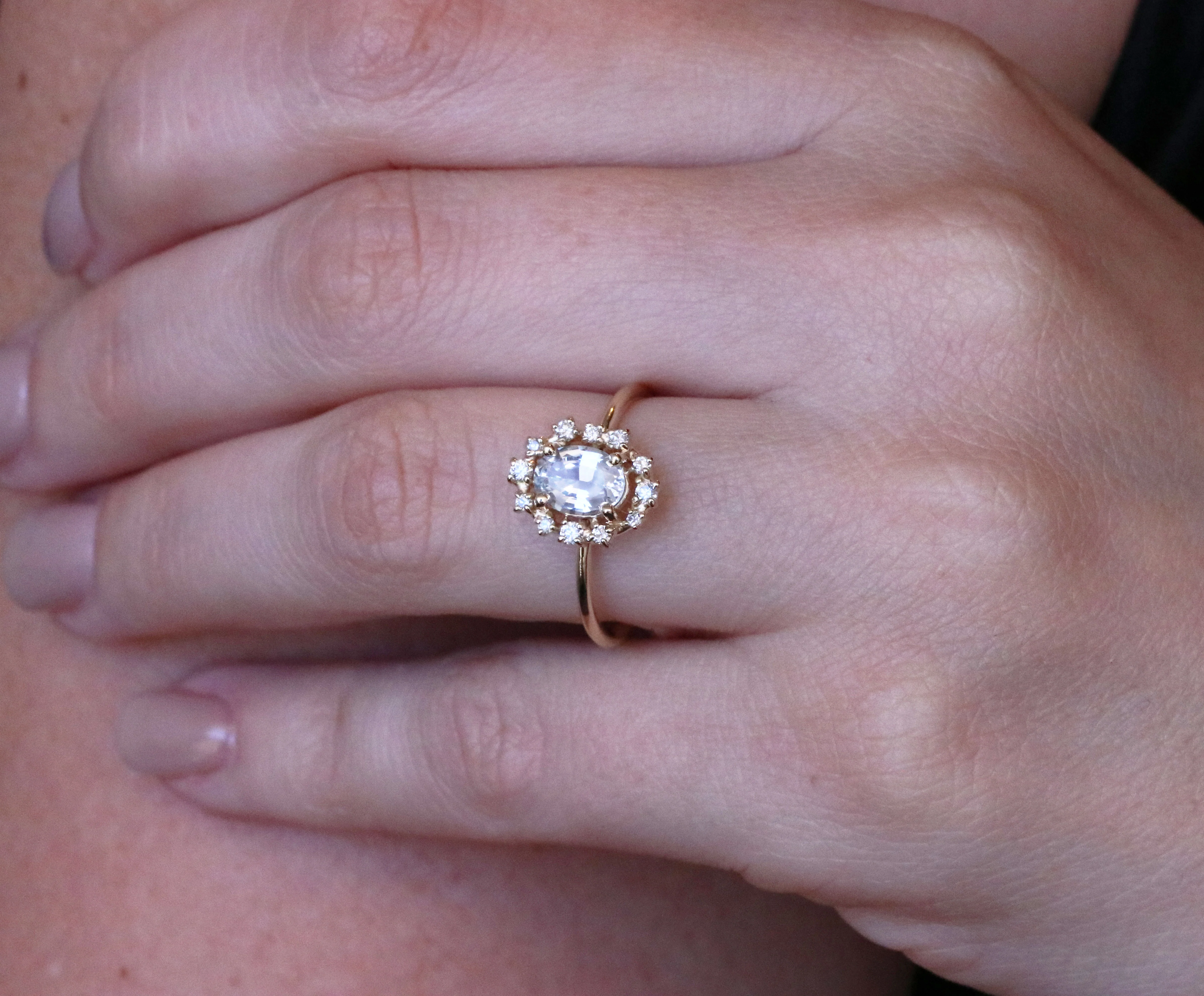 Everly | white sapphire & diamonds - Image 3