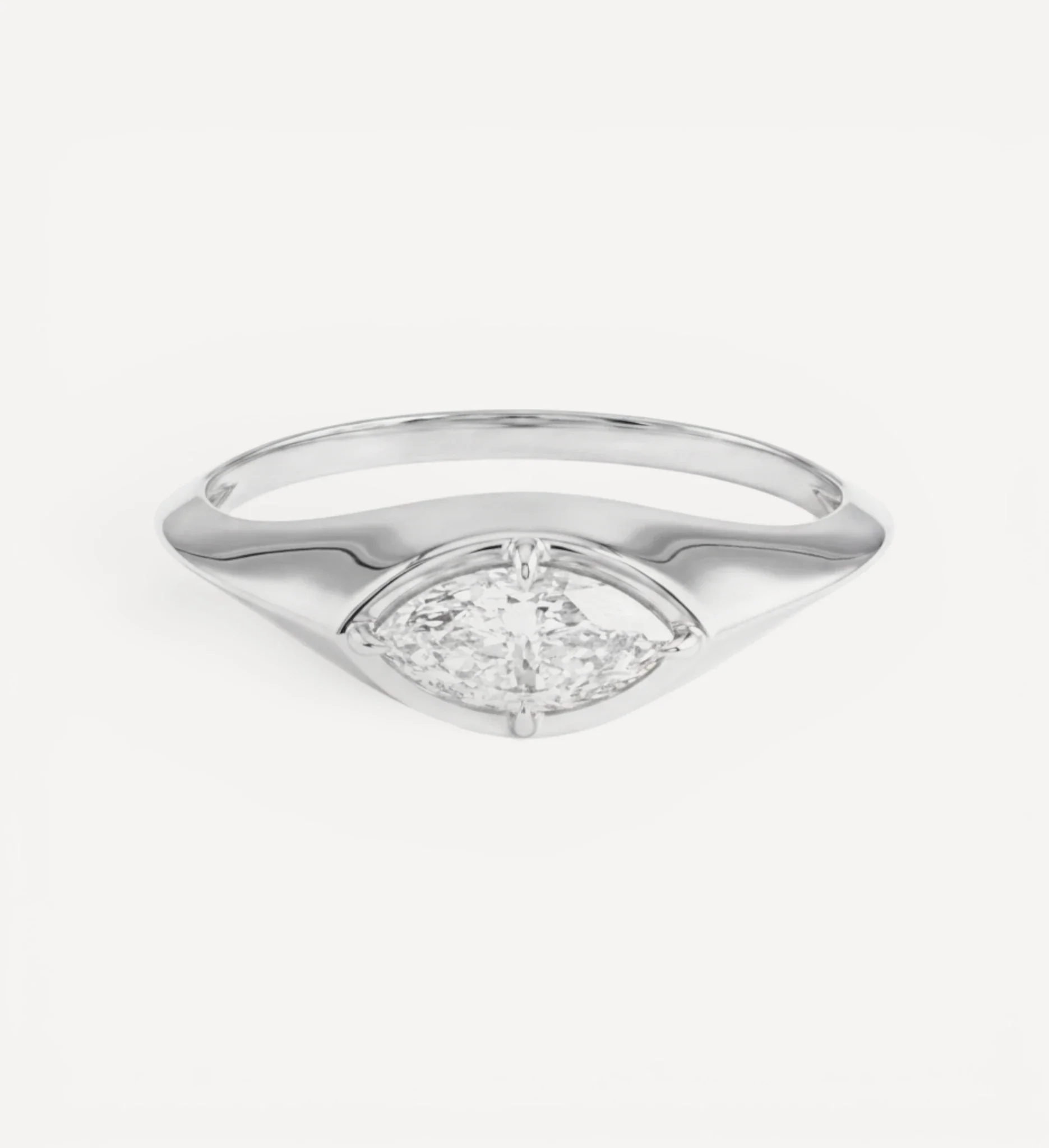 Fenwick Signet Ring | 0.30ct Marquise Diamond - Image 6