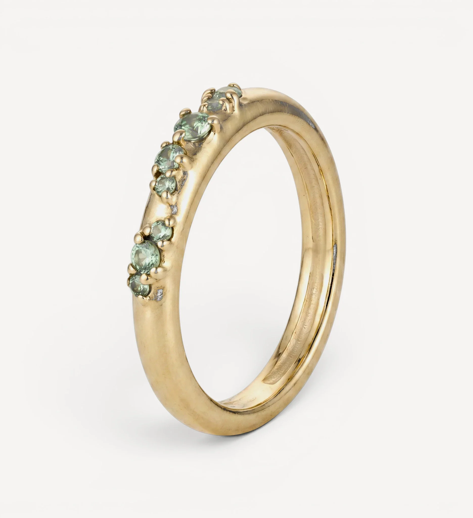 Fleur Ring | green diamonds - Image 5
