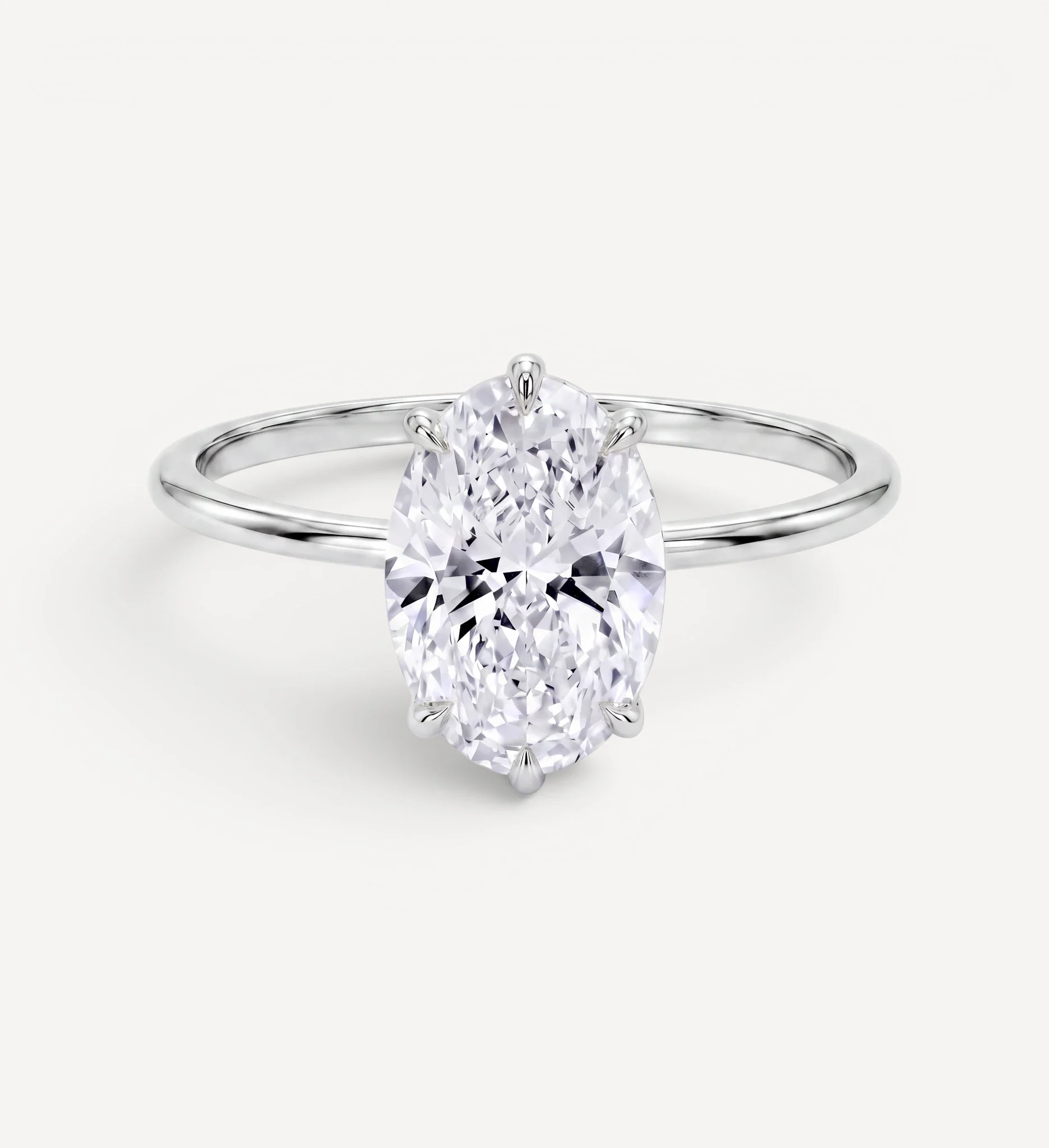 Flora ring | oval diamond halo - Image 5