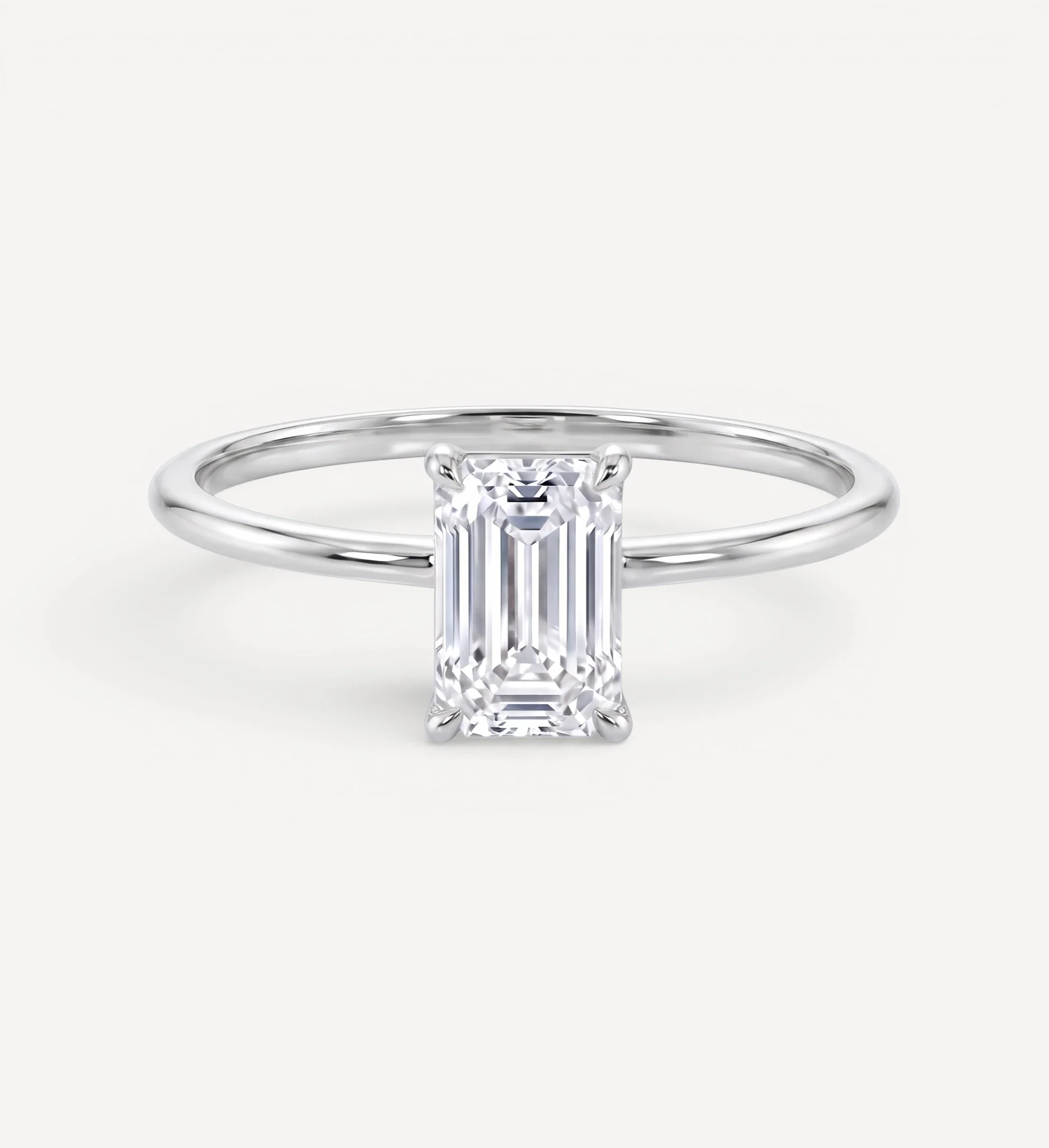 Flora ring | emerald diamond halo - Image 5