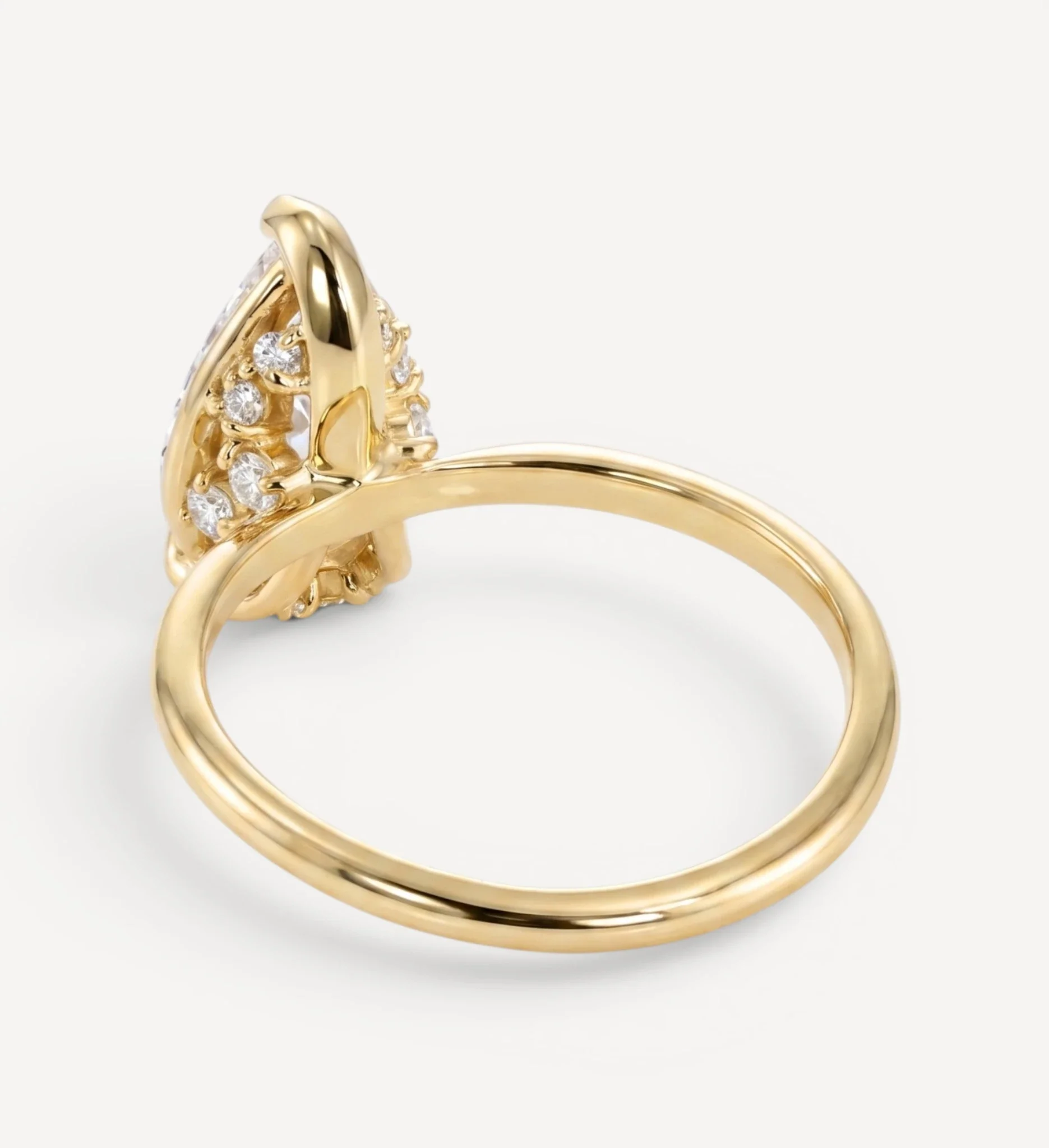 Flora ring | pear diamond halo - Image 4