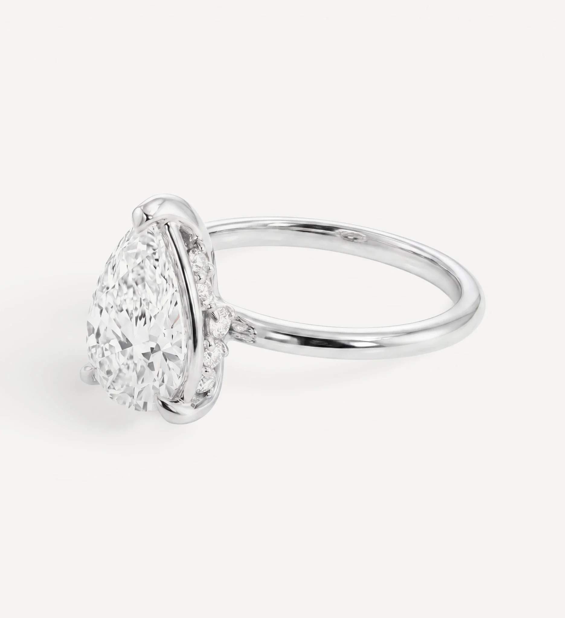 Flora ring | pear diamond halo - Image 6