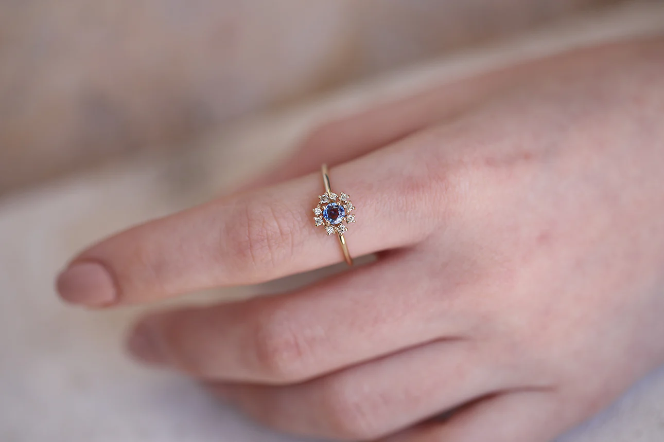 Florence | blue sapphire & diamonds - Image 3