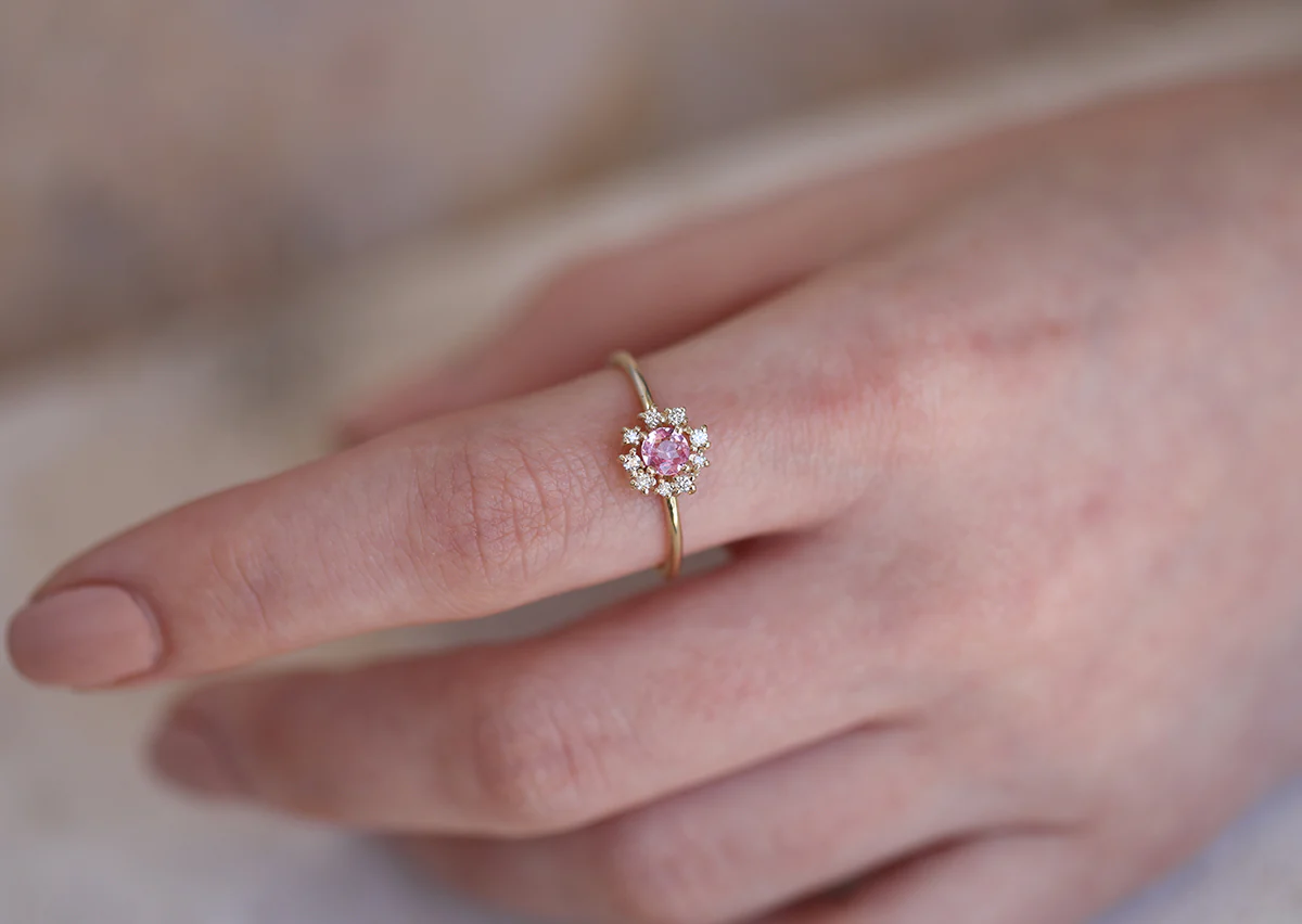 Florence | pink sapphire & diamonds - Image 2