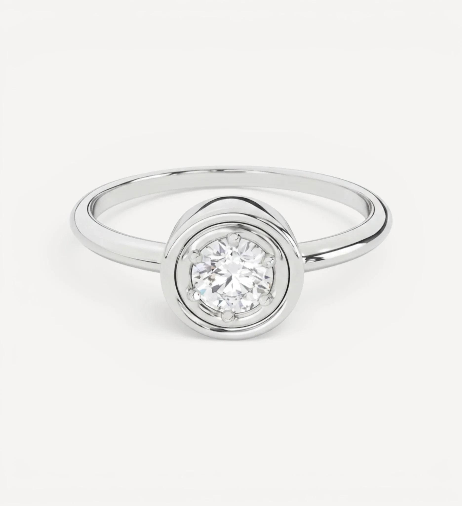 Flow Ring | Round Diamond - Image 5