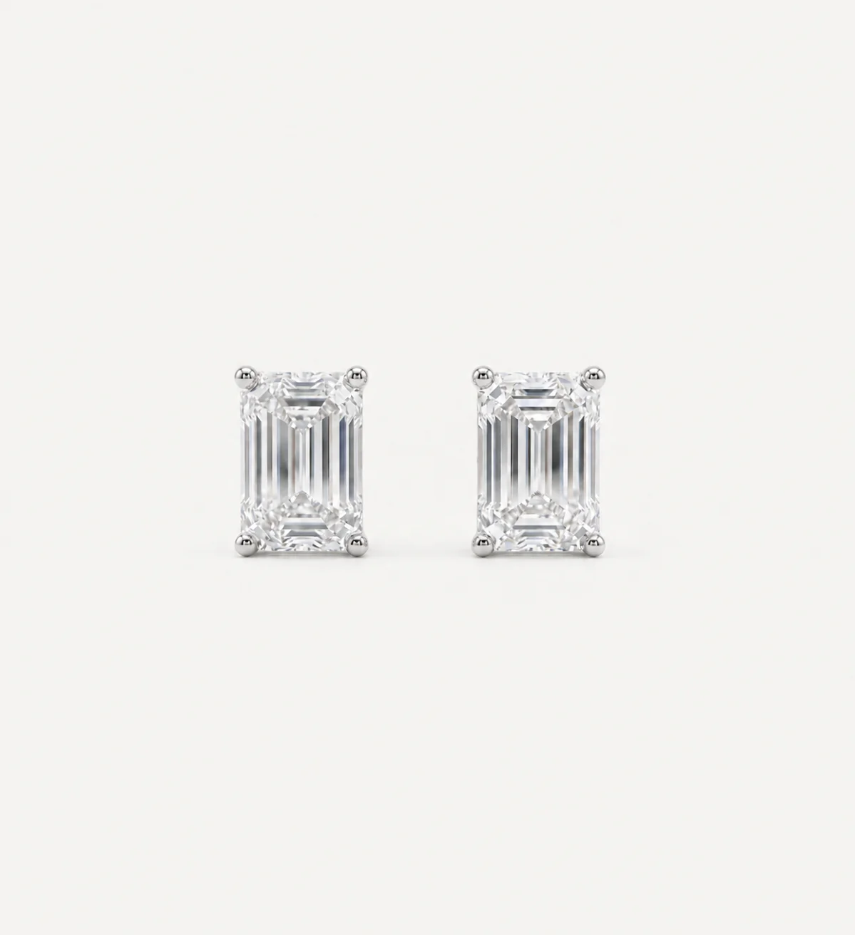 Grace Diamond Studs | Emerald - Image 3