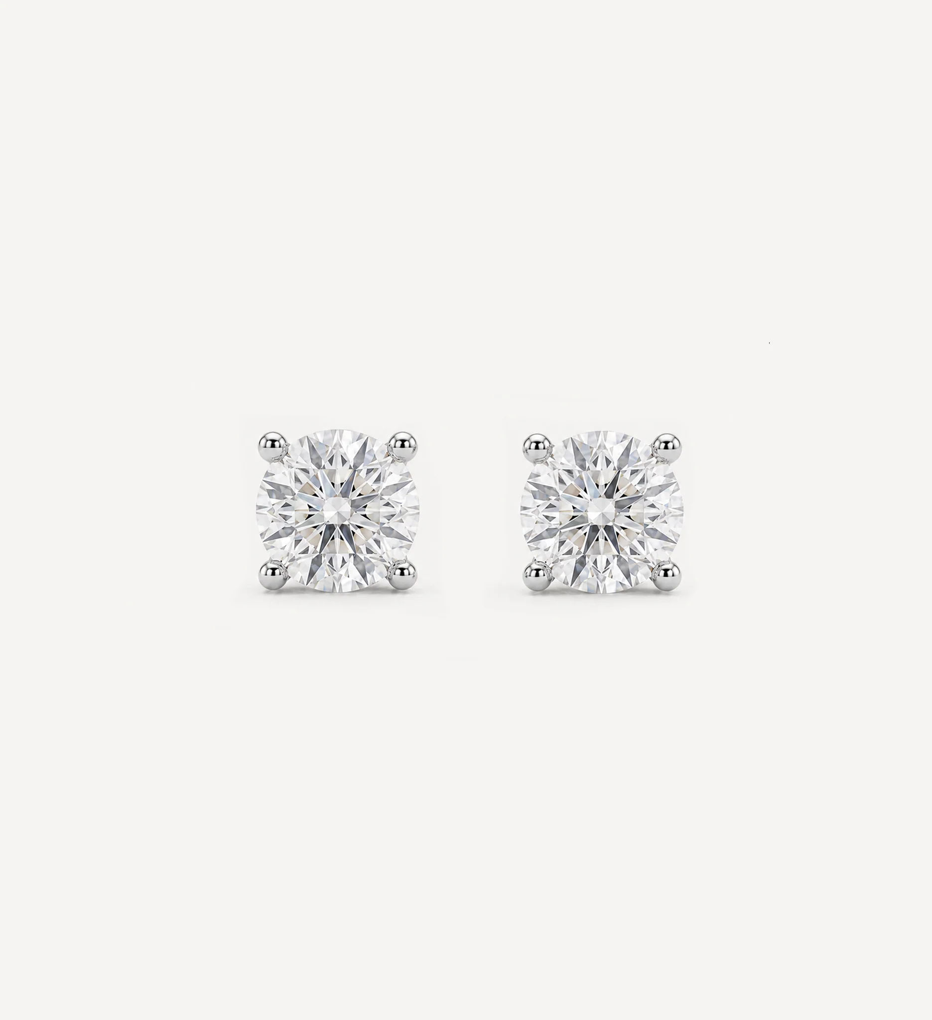 Grace Diamond Studs | Round - Image 4