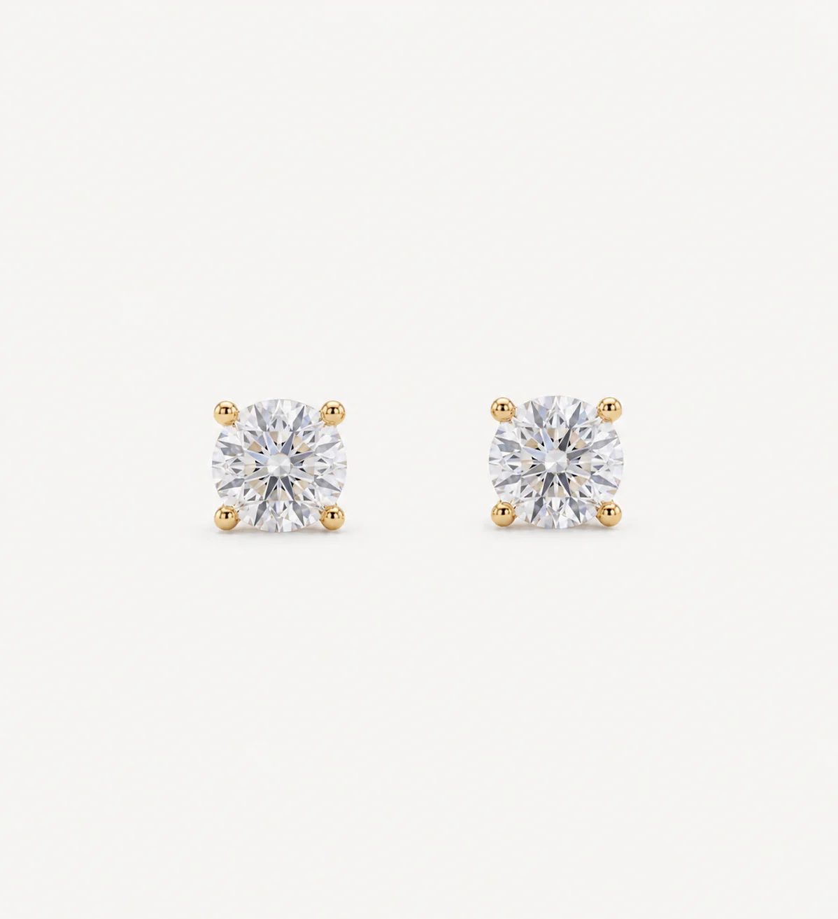 Grace Diamond Studs | Round - Image 7