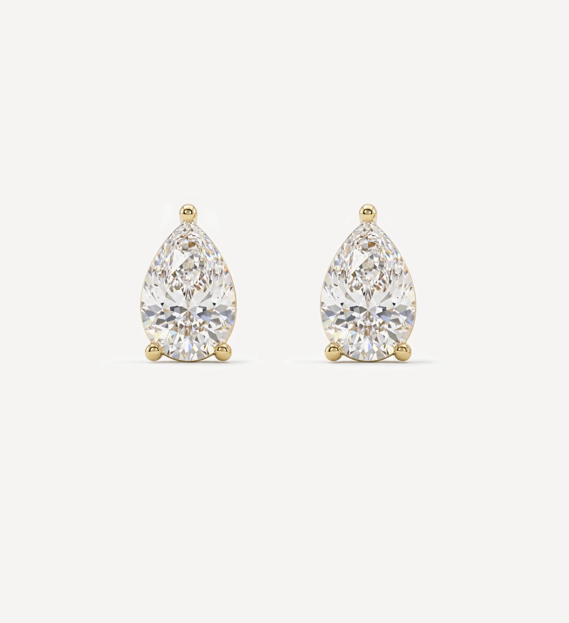 Grace Diamond Studs | Pear