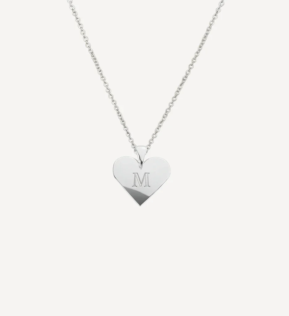 Heart Necklace II | Engraved Initial - Image 3
