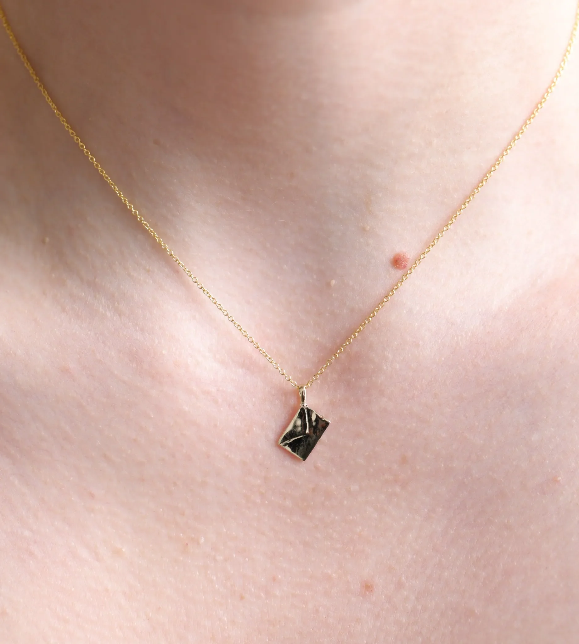 Vintage Love Letter Necklace | Engraved - Image 4