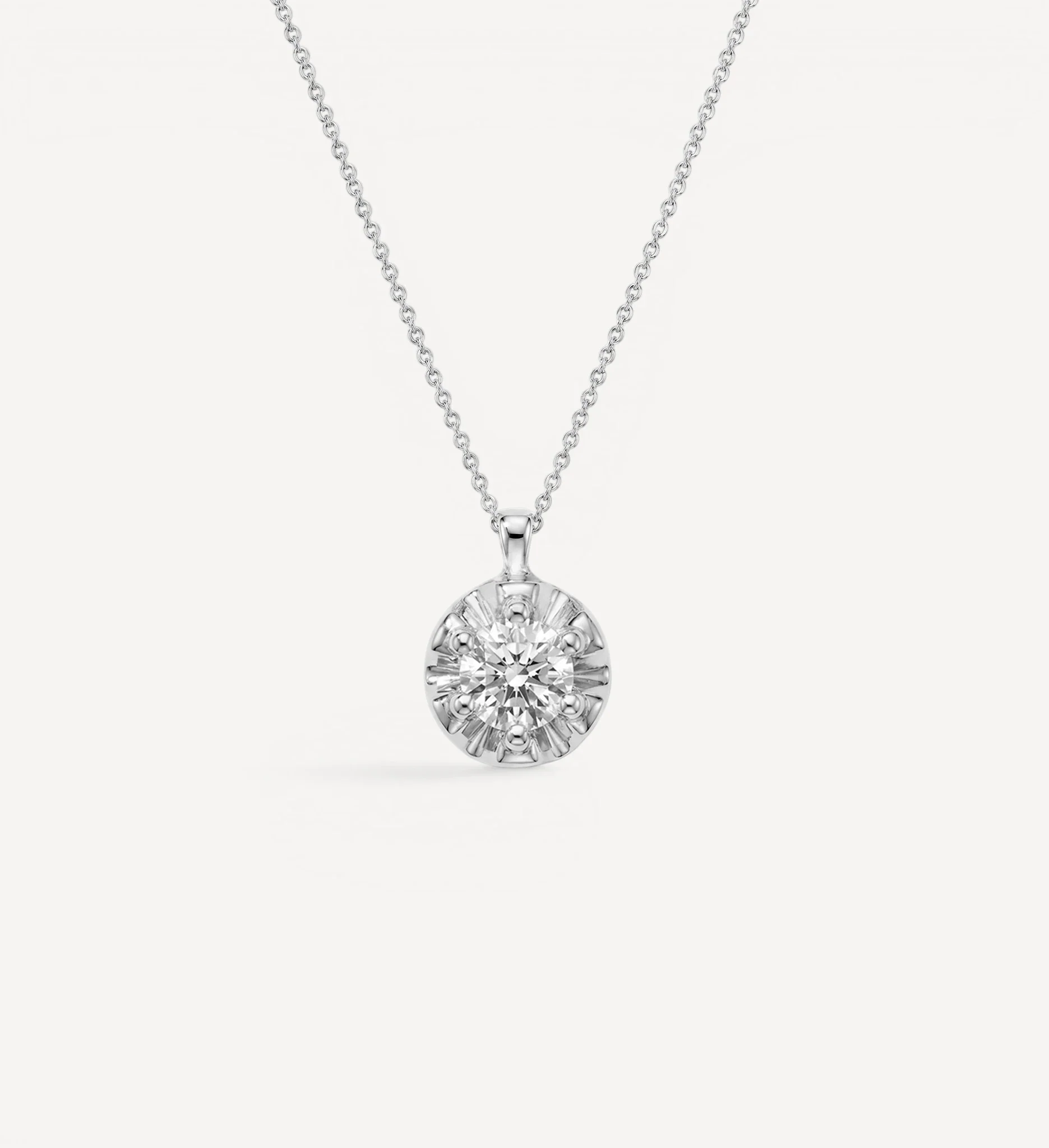 Margot Necklace | Large Round Diamond - Image 3