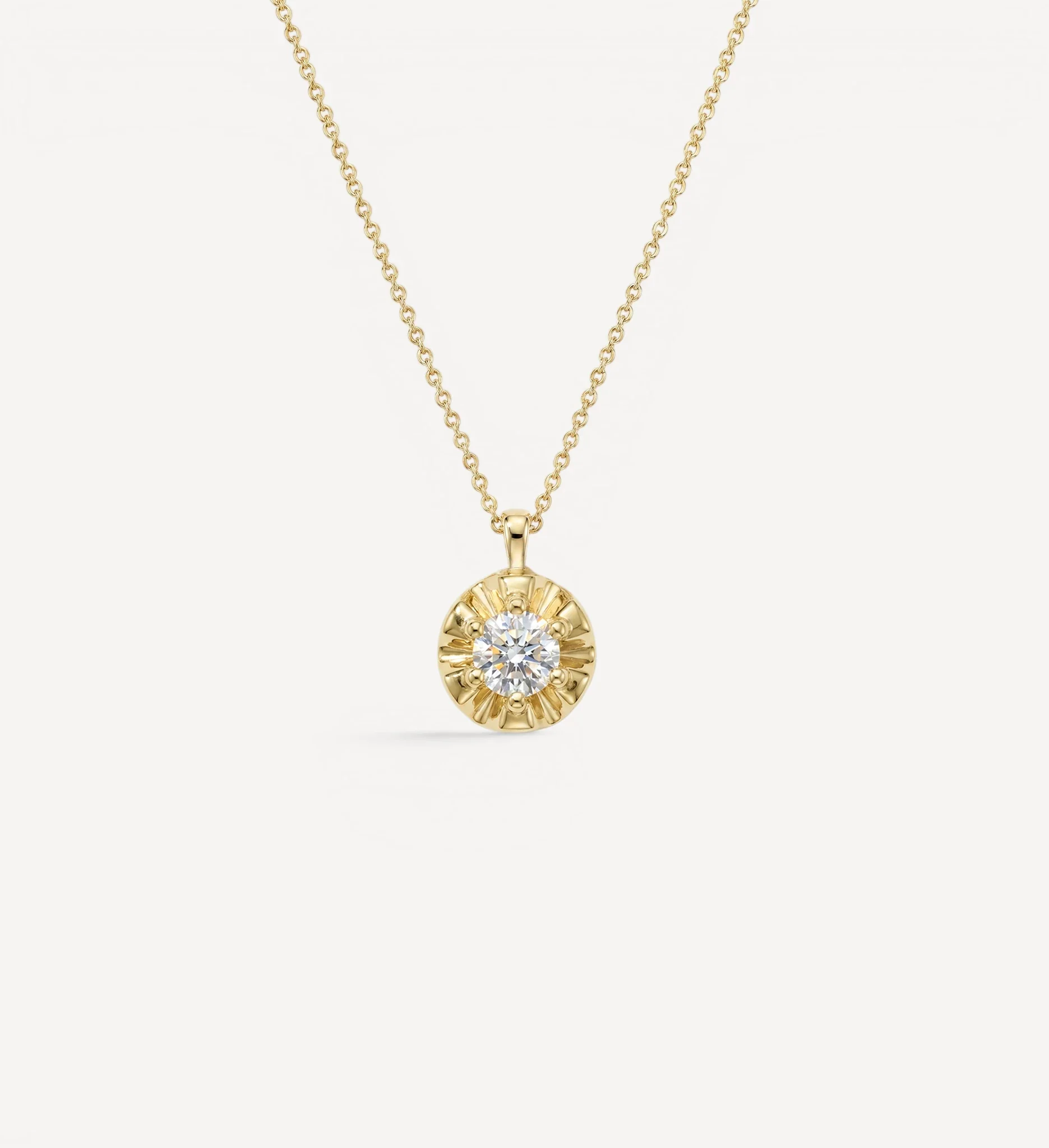 Margot Necklace | Round Diamond