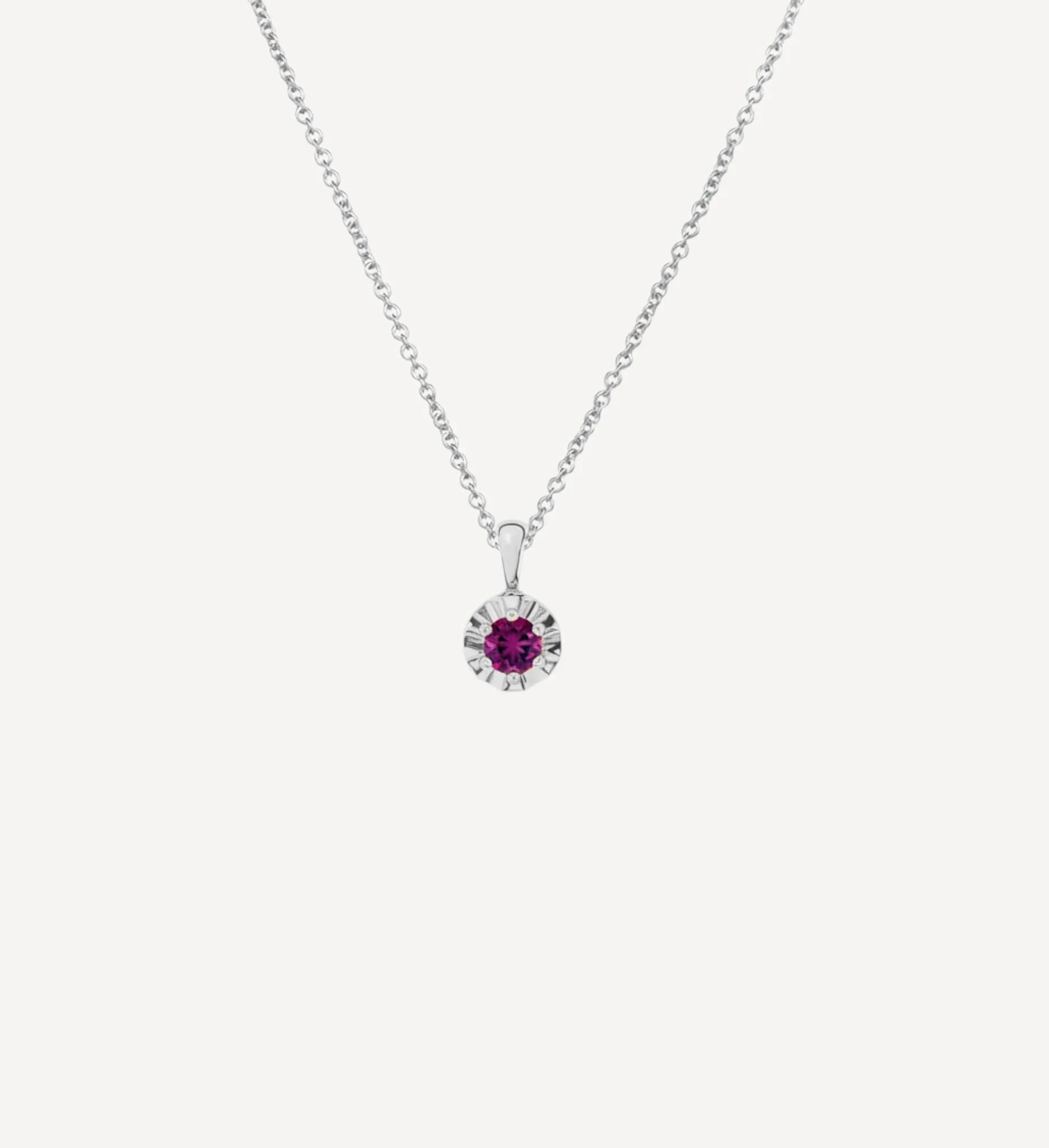 Margot Necklace | Petite Round Birthstone - Image 16