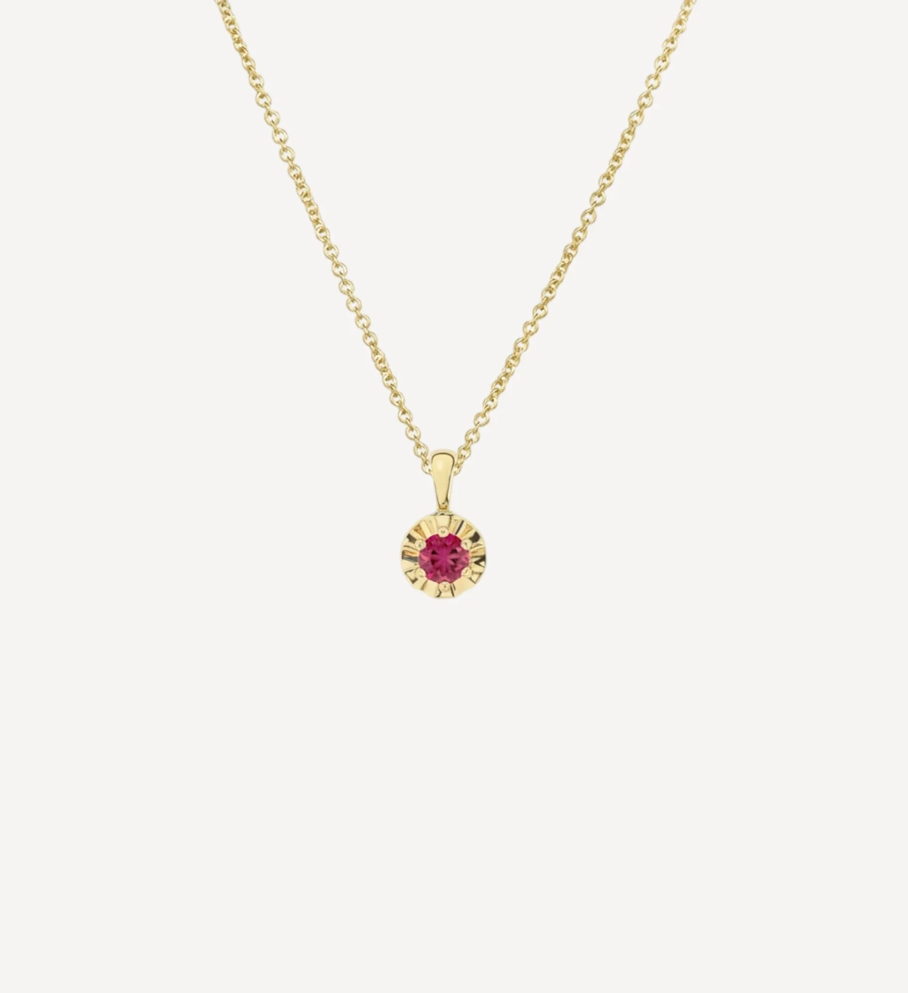 Margot Necklace | Petite Round Birthstone - Image 21