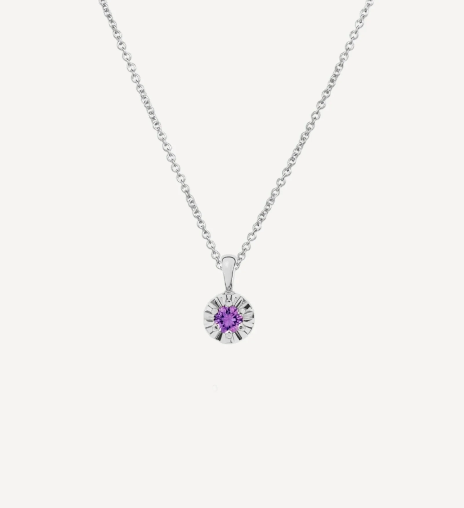 Margot Necklace | Petite Round Birthstone - Image 4