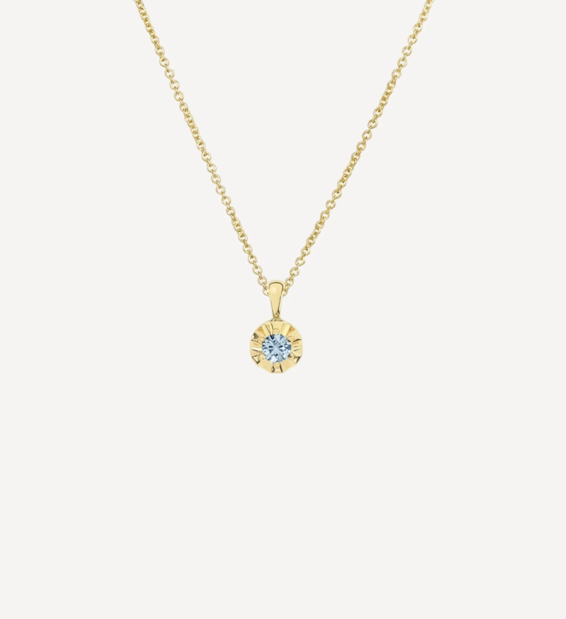 Margot Necklace | Petite Round Birthstone - Image 7