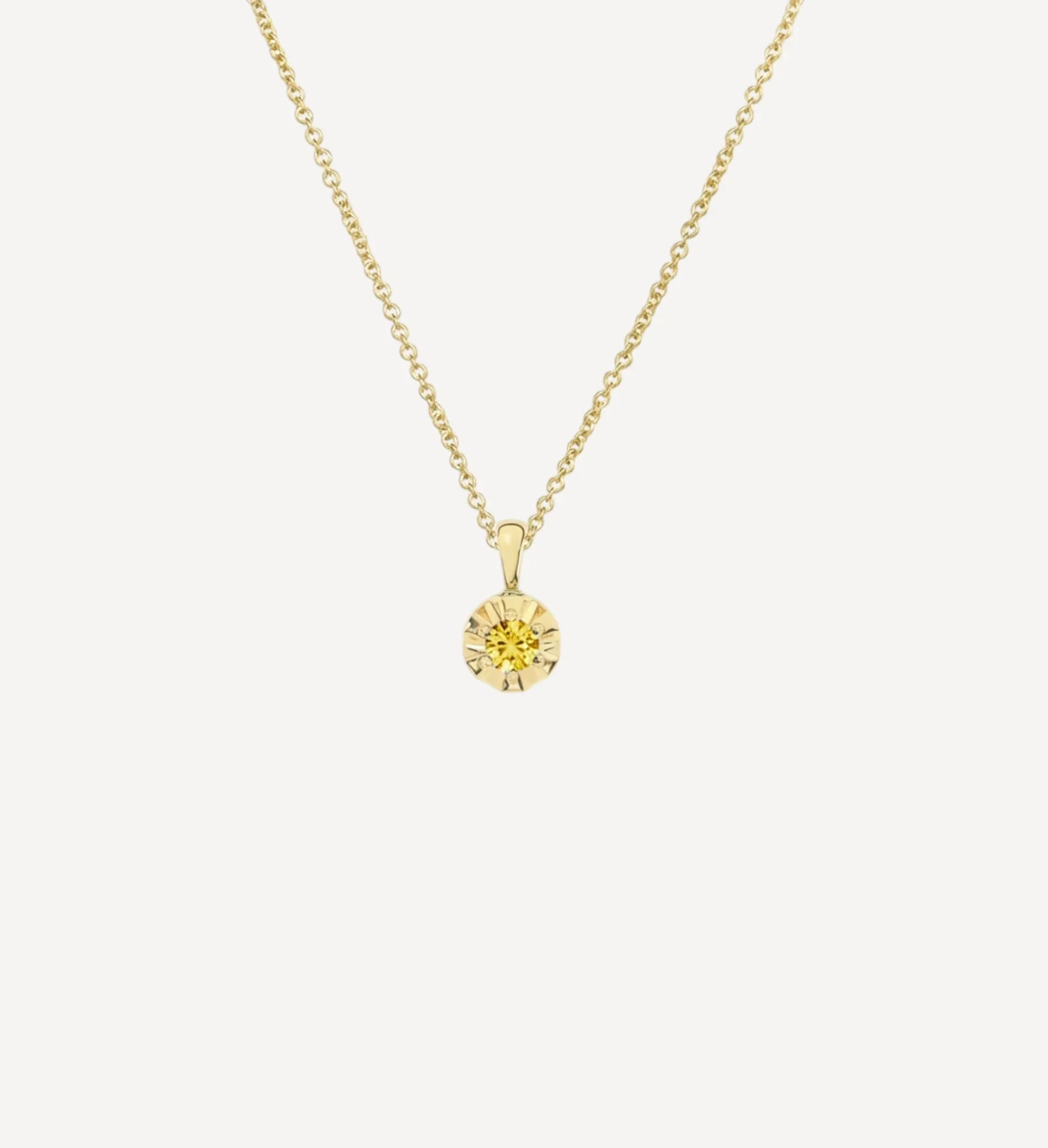 Margot Necklace | Petite Round Birthstone - Image 9