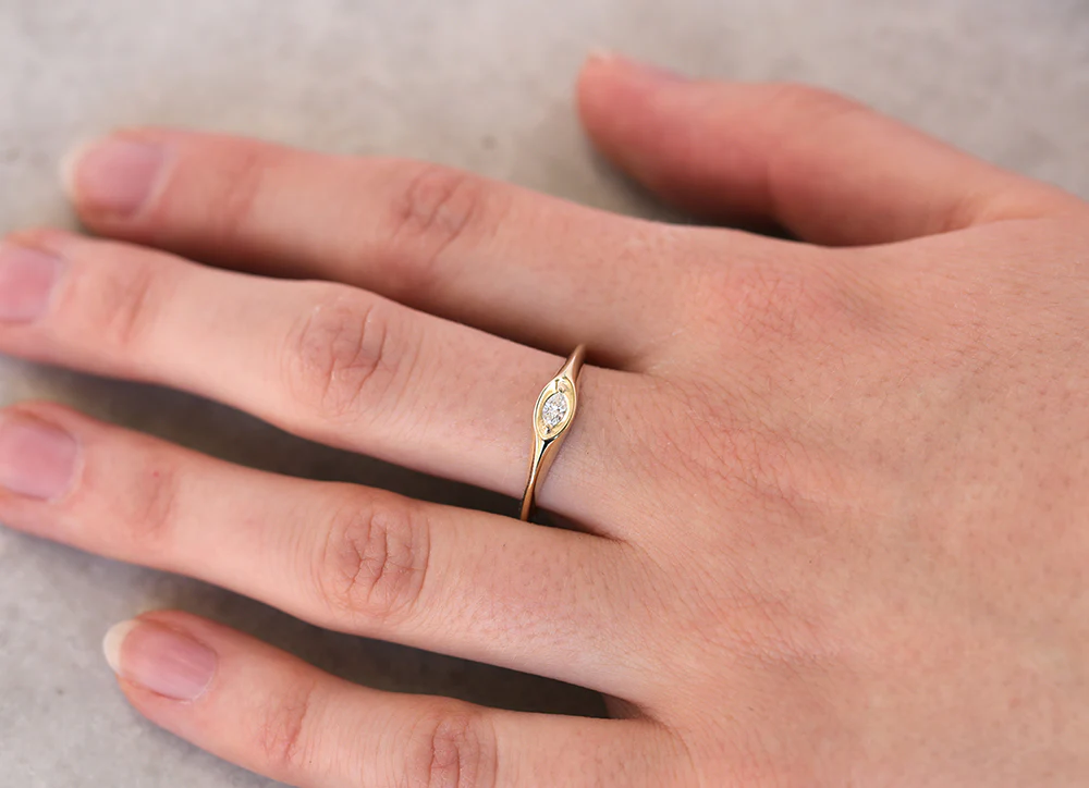 Marquise Signet | Diamond - Image 3