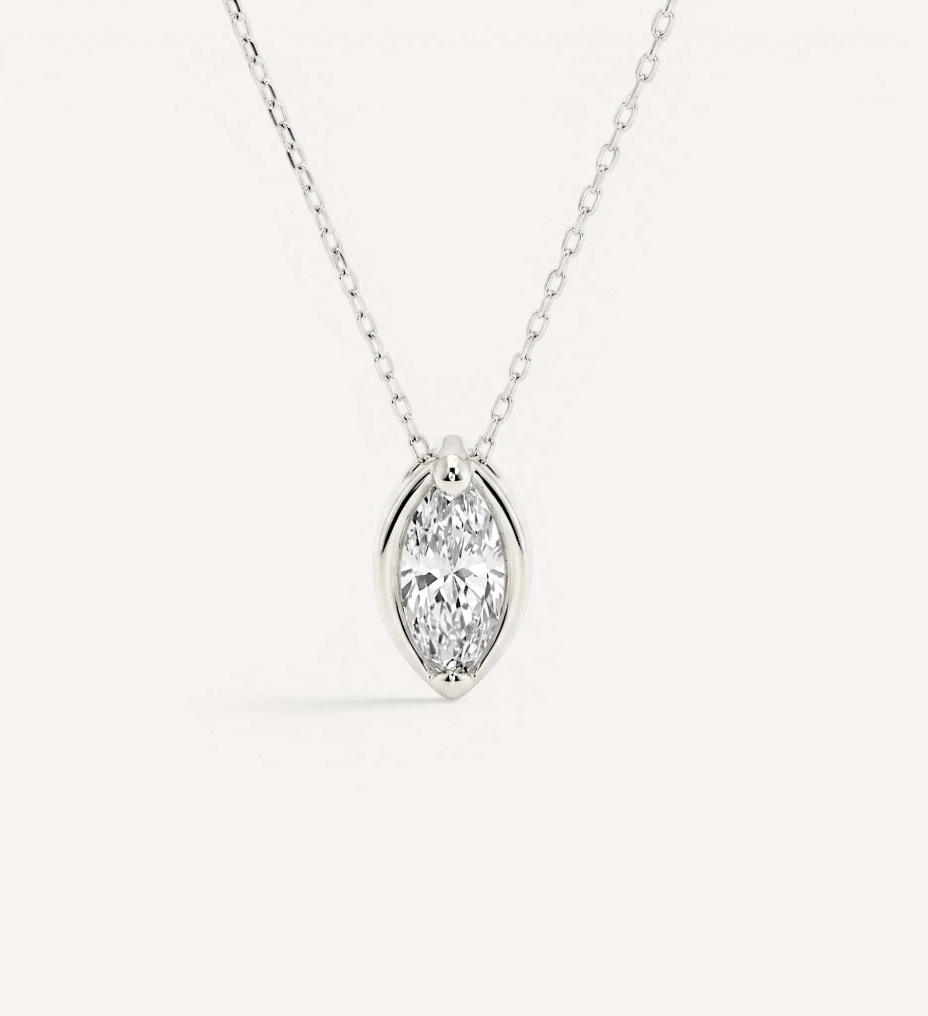 Marquise Slider Necklace | Large Diamond - Image 5