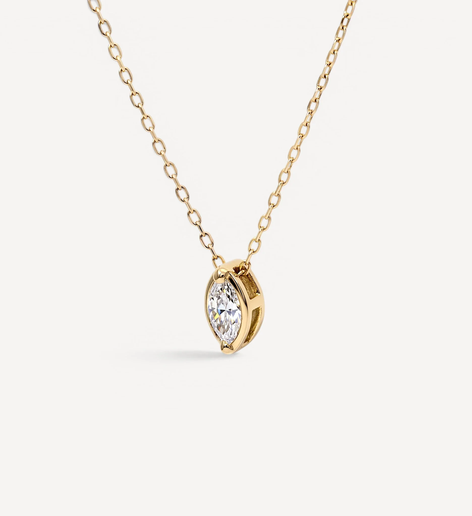 Marquise Slider Necklace | Medium Diamond - Image 4