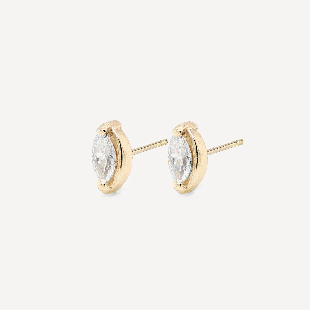Marquise Diamond studs - Image 3