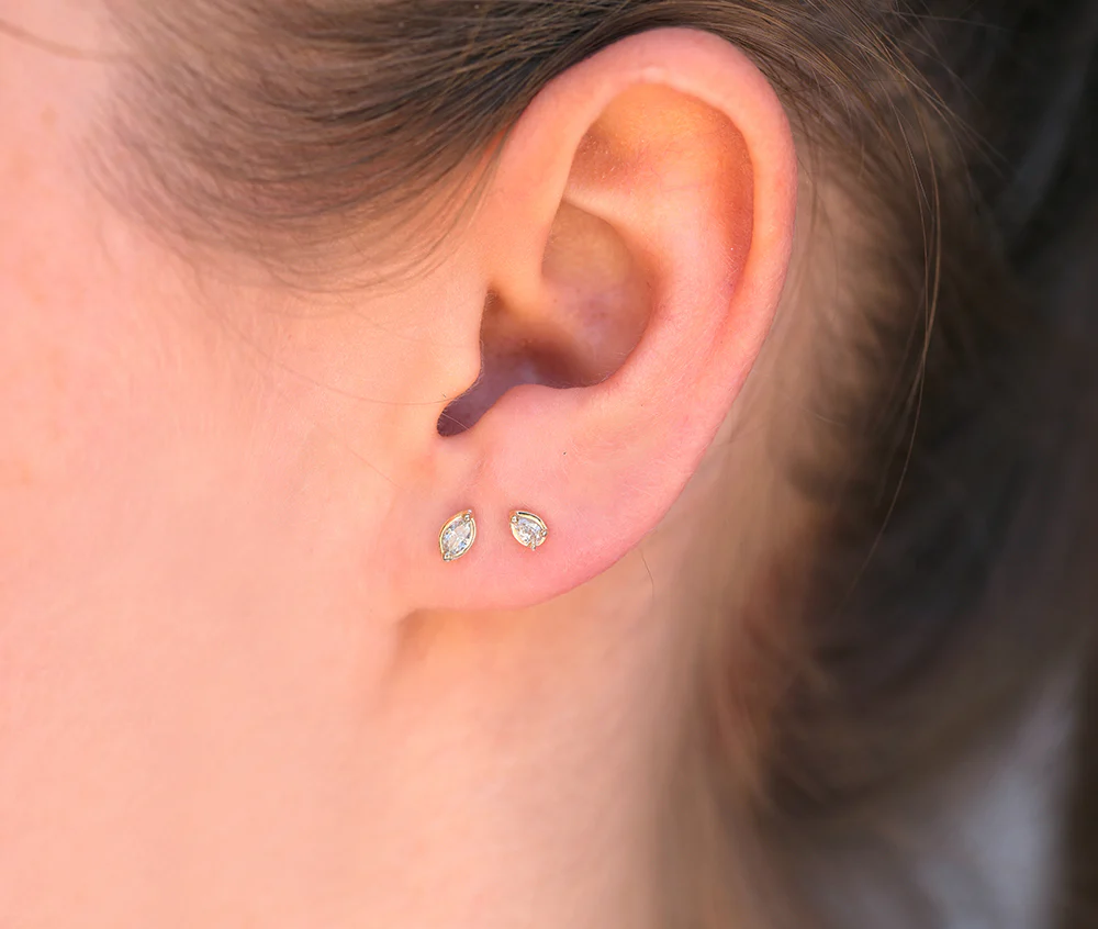 Marquise Diamond studs - Image 4