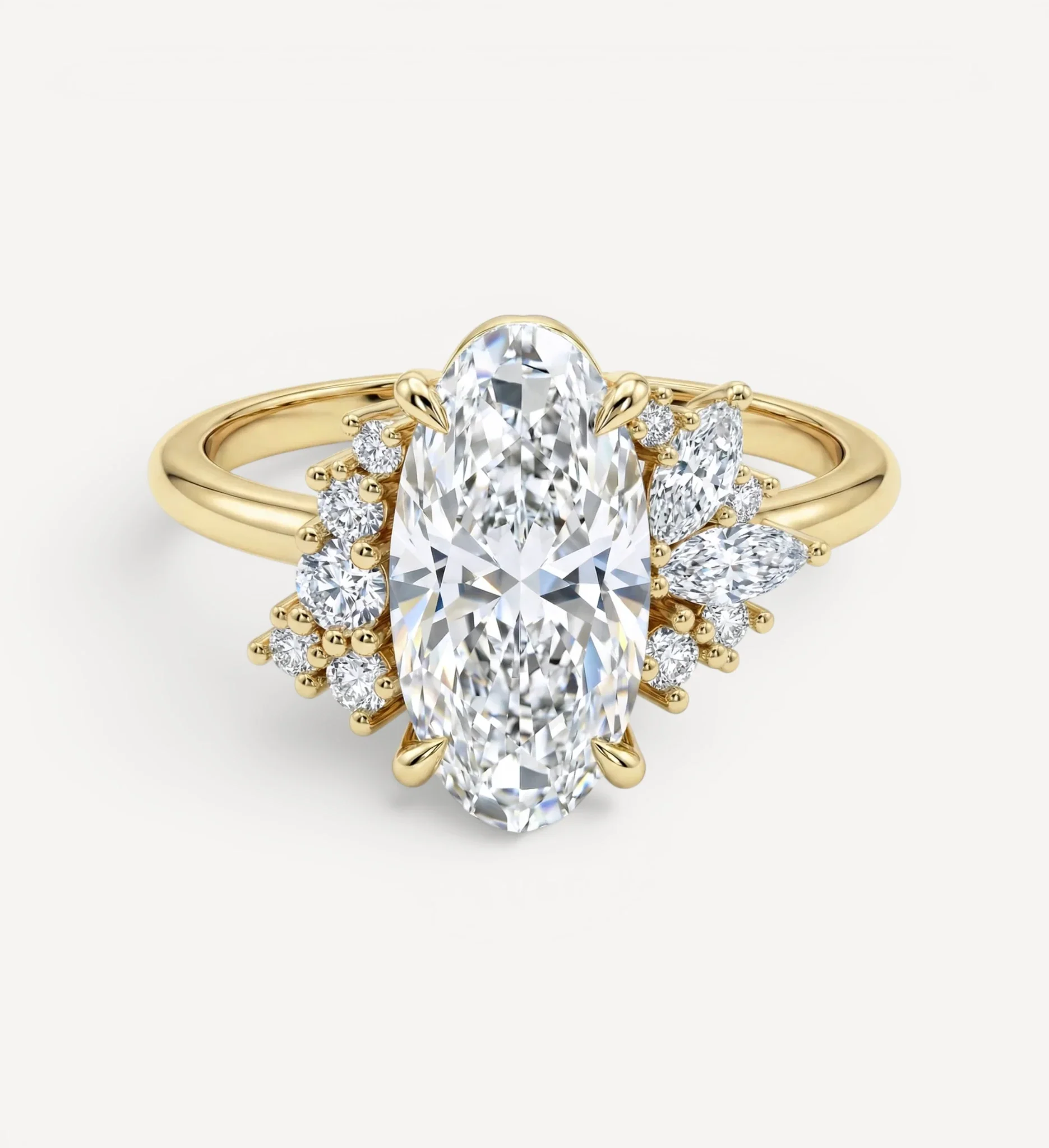 Maude Cluster Ring | Moval diamond