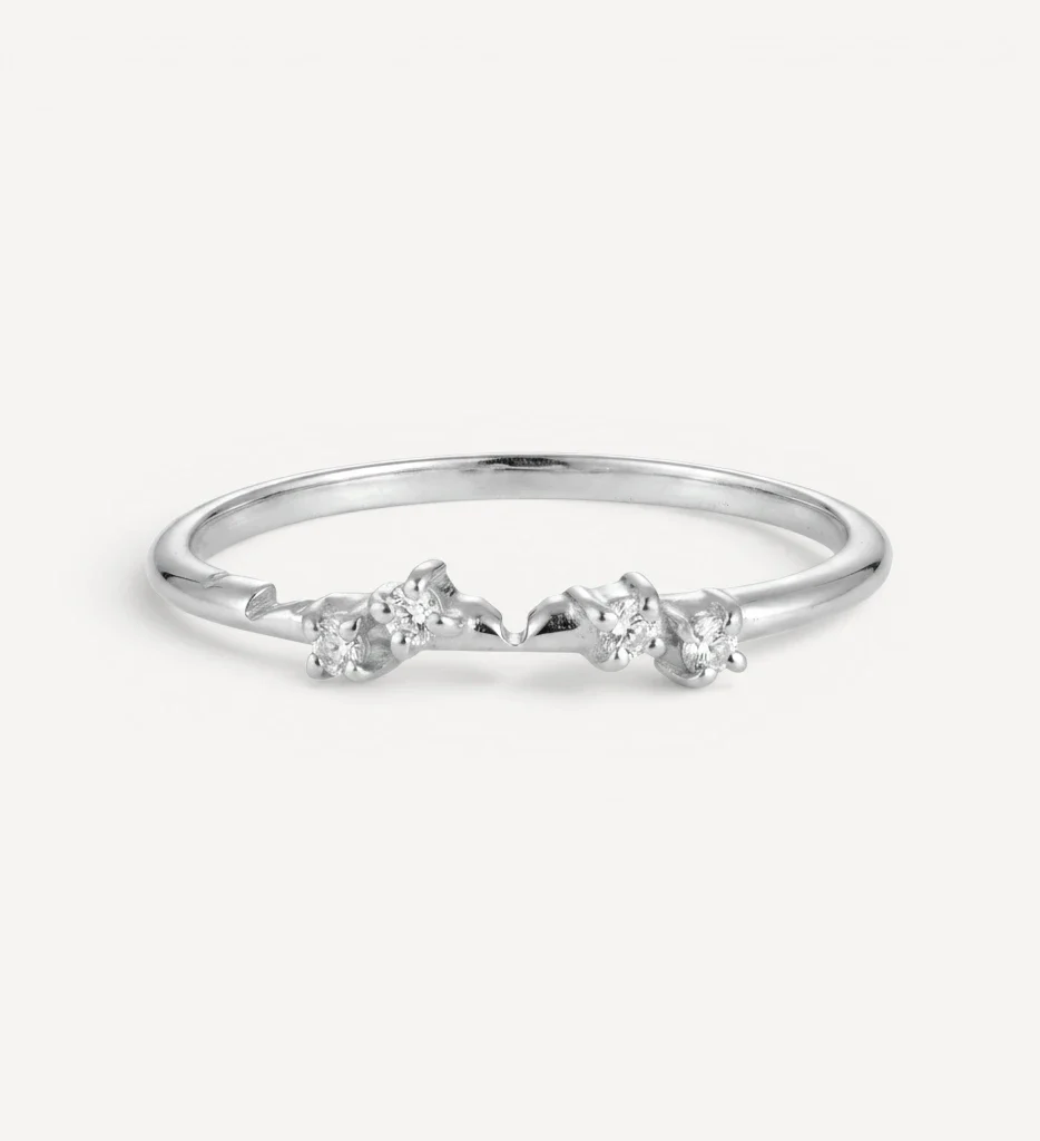 Entwine Ring Set | White diamonds - Image 11