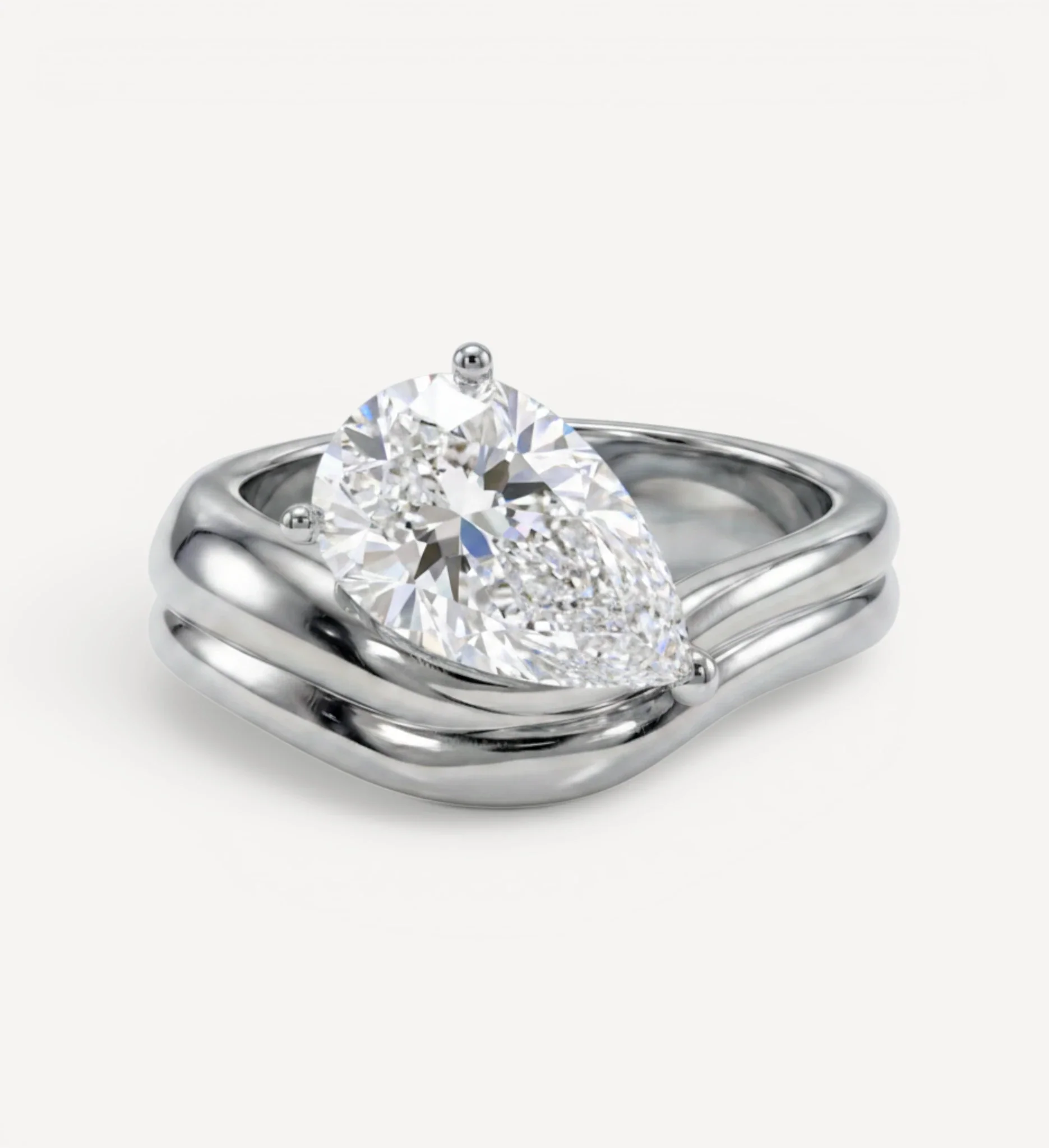 Millicent Ring | Pear Diamond - Image 4