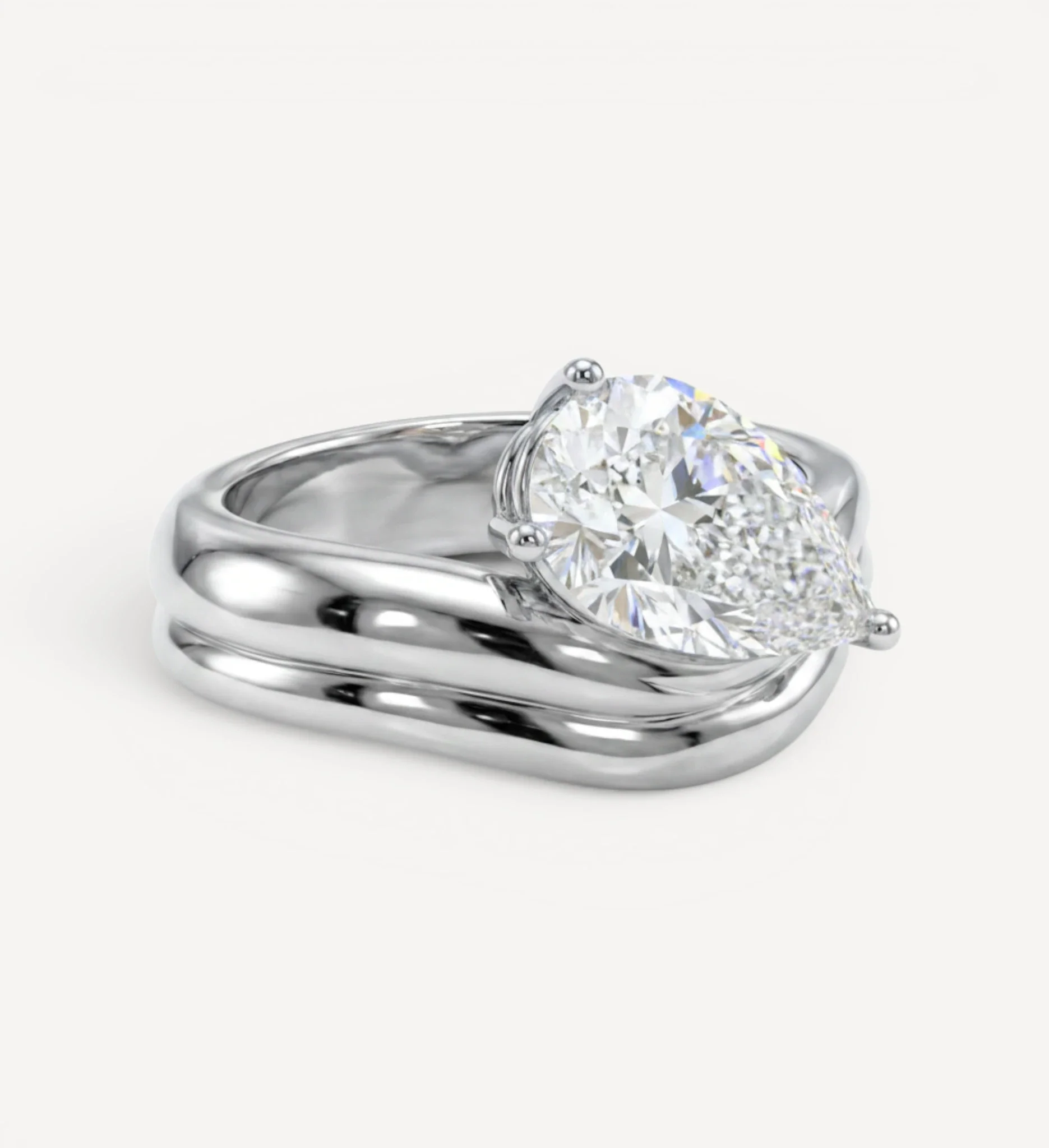 Millicent Ring | Pear Diamond - Image 5